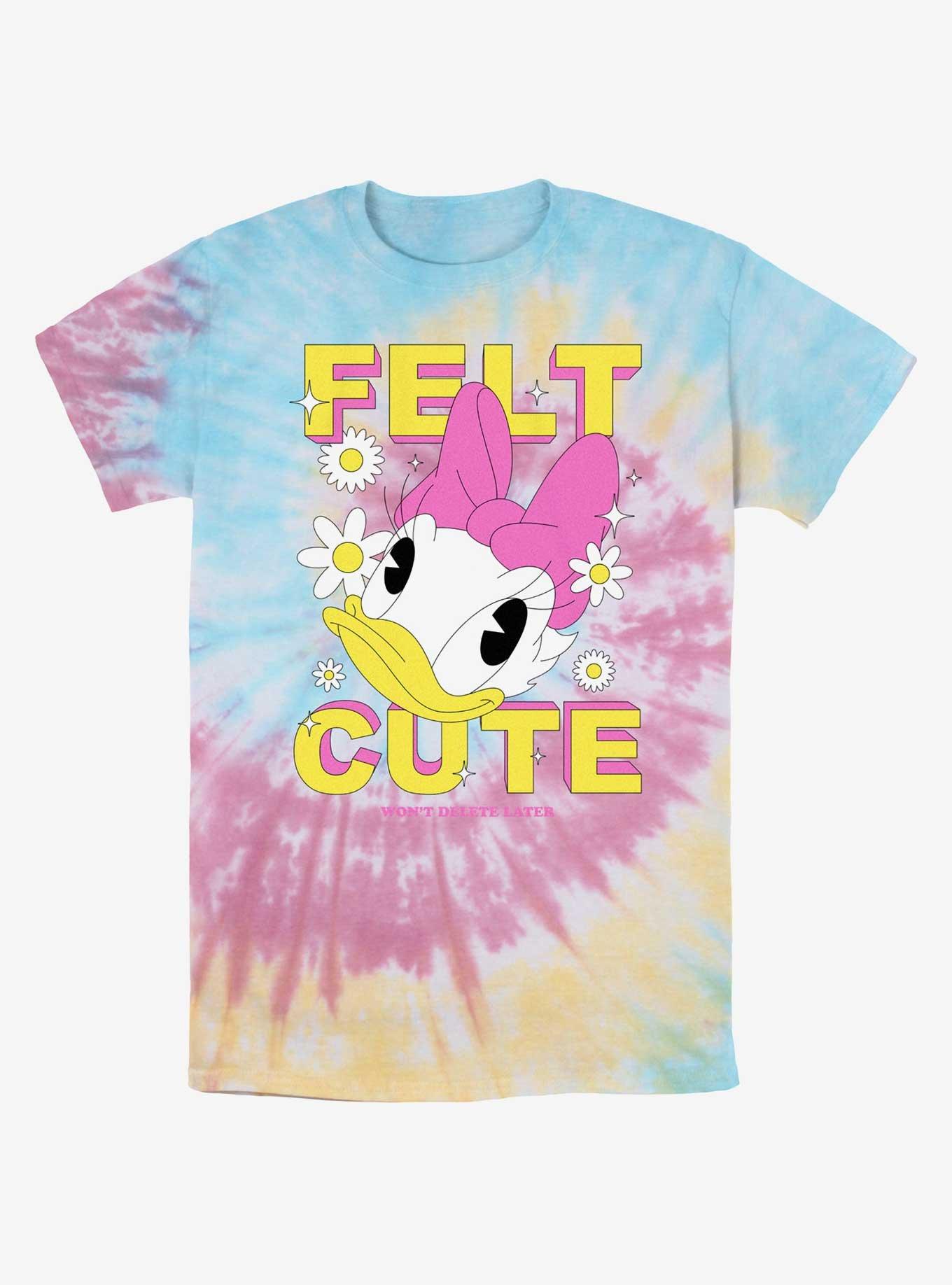 Disney Daisy Duck Felt Cute Tie-Dye T-Shirt, , hi-res