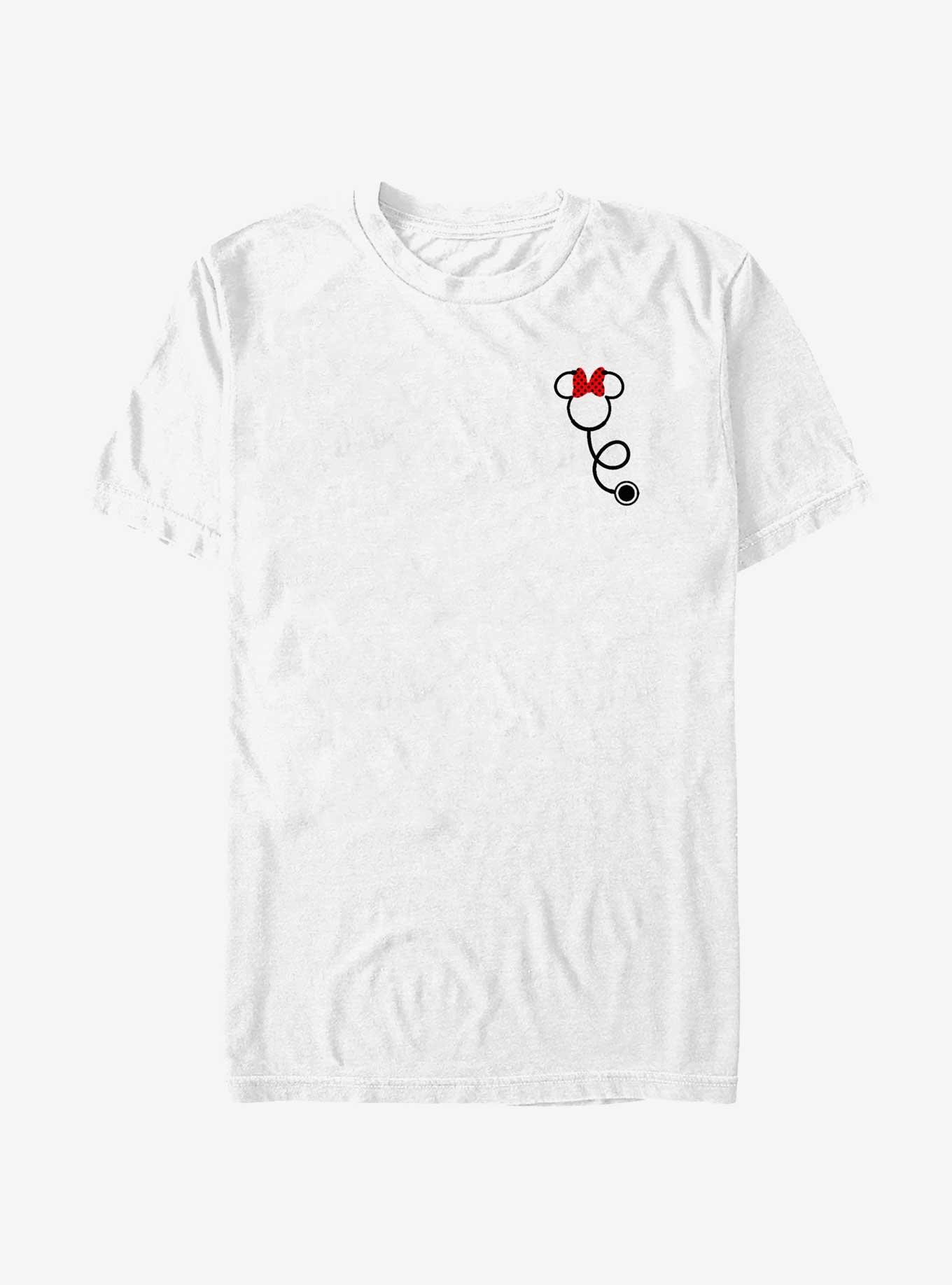 Disney Minnie Mouse Stethoscope Pocket T-Shirt, WHITE, hi-res