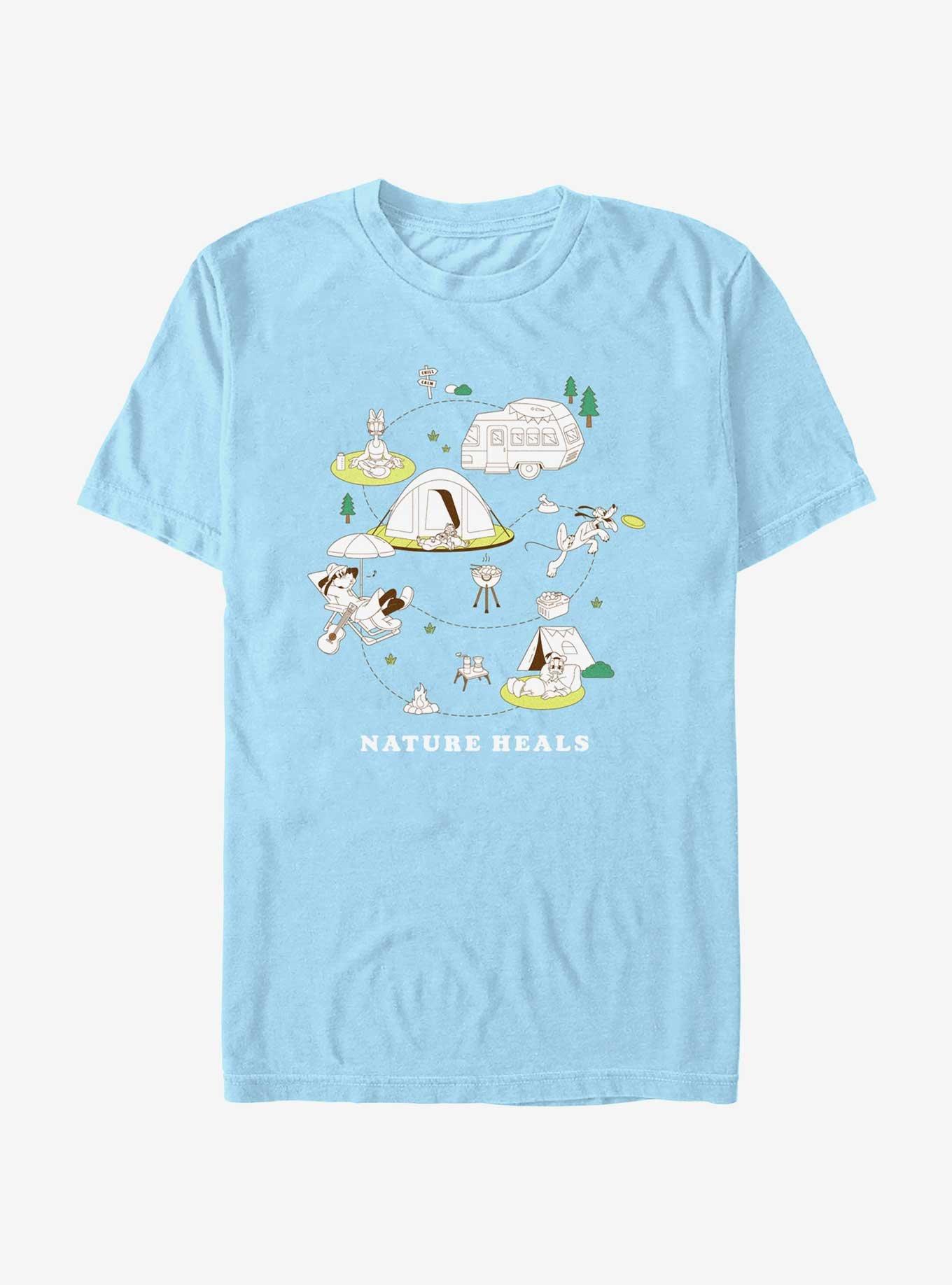 Disney Mickey Mouse Nature Heals T-Shirt, LT BLUE, hi-res