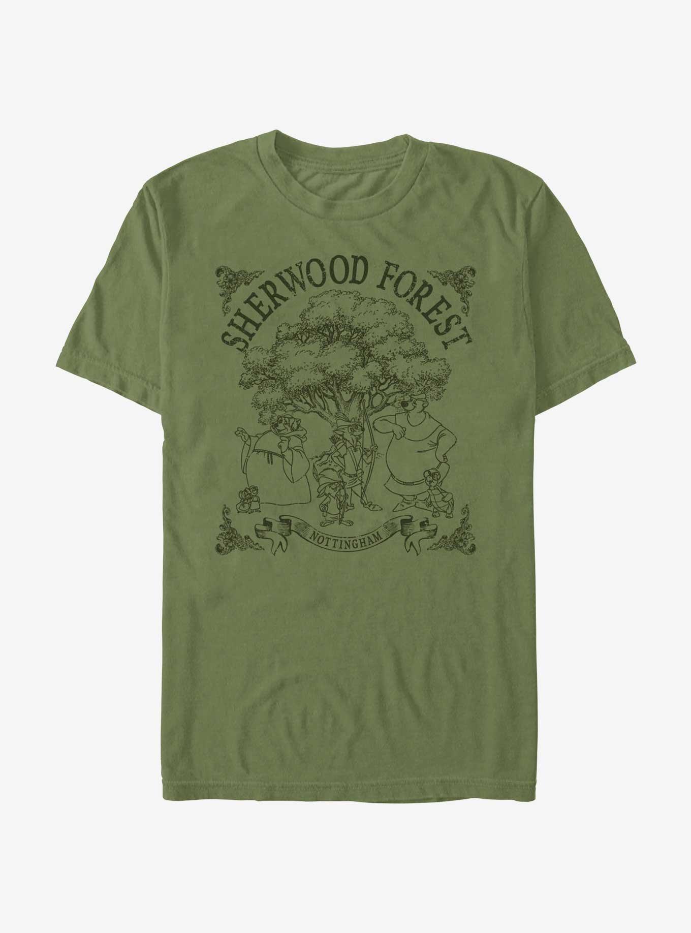 Disney Robin Hood Sherwood Forest Style T-Shirt, , hi-res