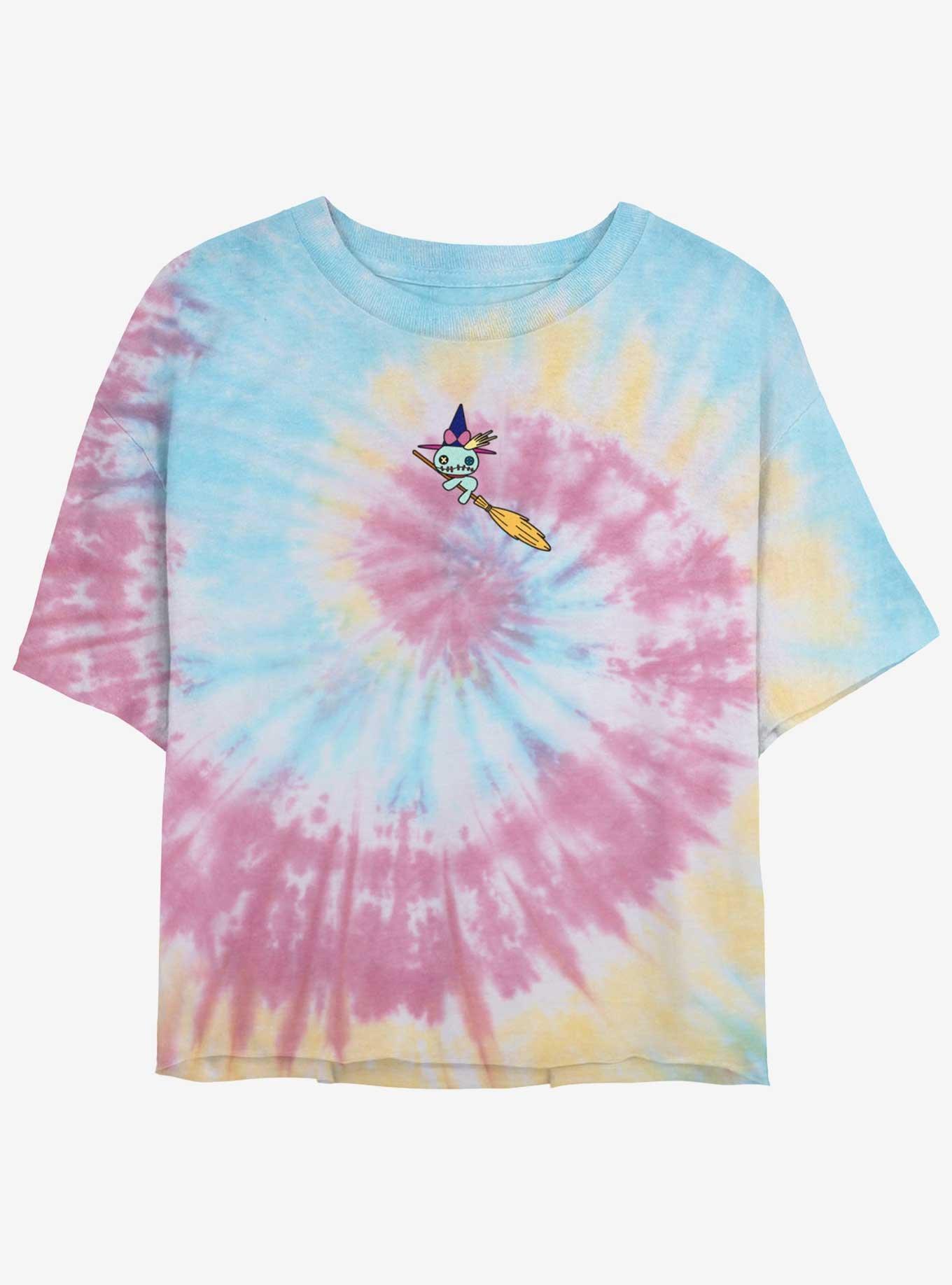 Disney Lilo & Stitch Witchy Scrump Tie Dye Crop Womens  T-Shirt, , hi-res