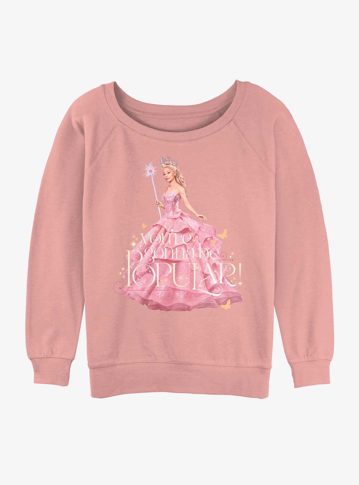 Wicked Glinda Gonna Be Popular Girls Slouchy Sweatshirt , , hi-res