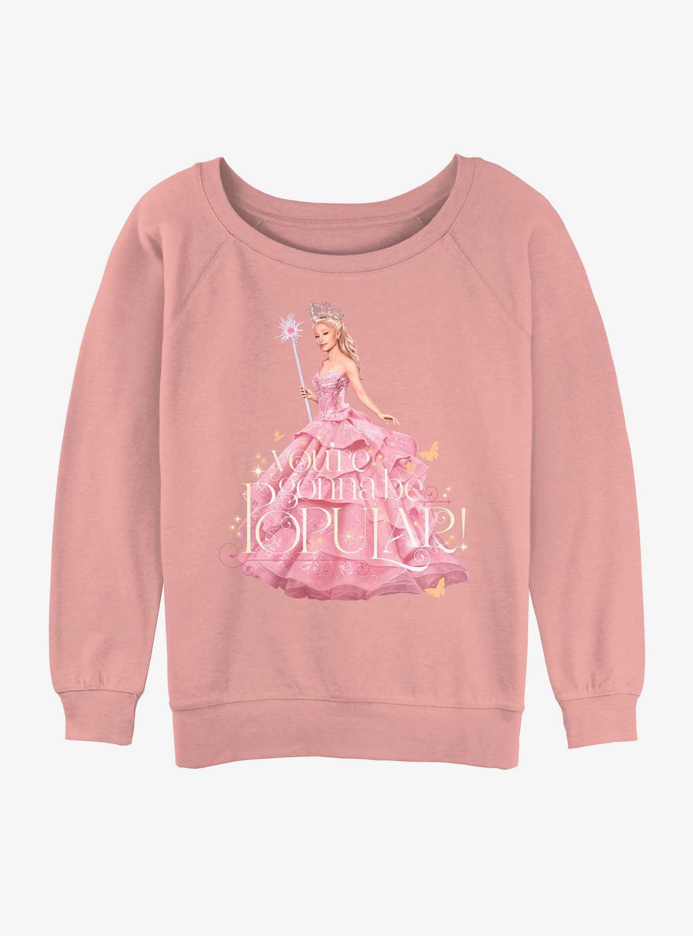 Wicked Glinda Gonna Be Popular Womens Slouchy Sweatshirt , , hi-res