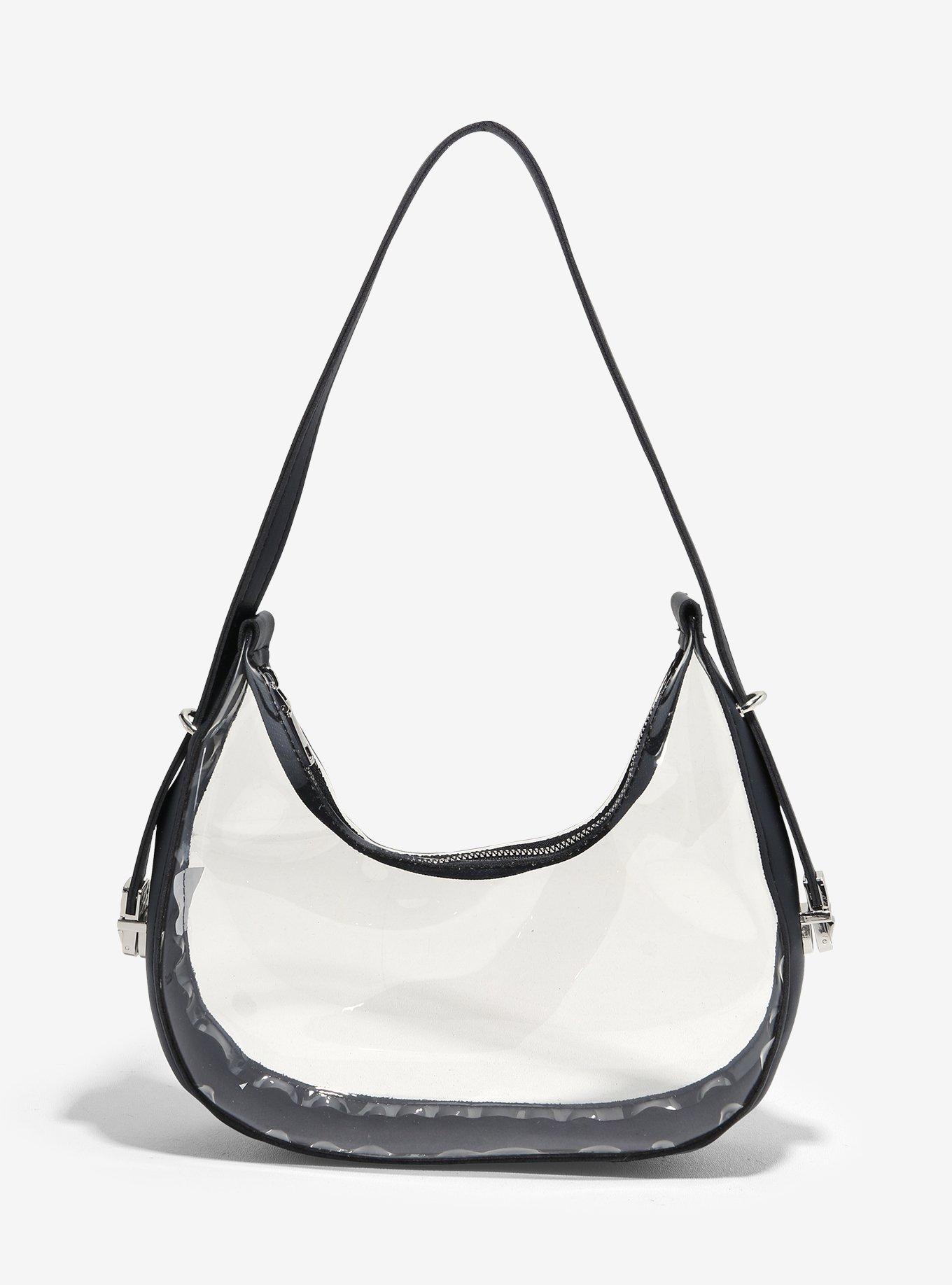 Black & Clear Shoulder Bag, , hi-res