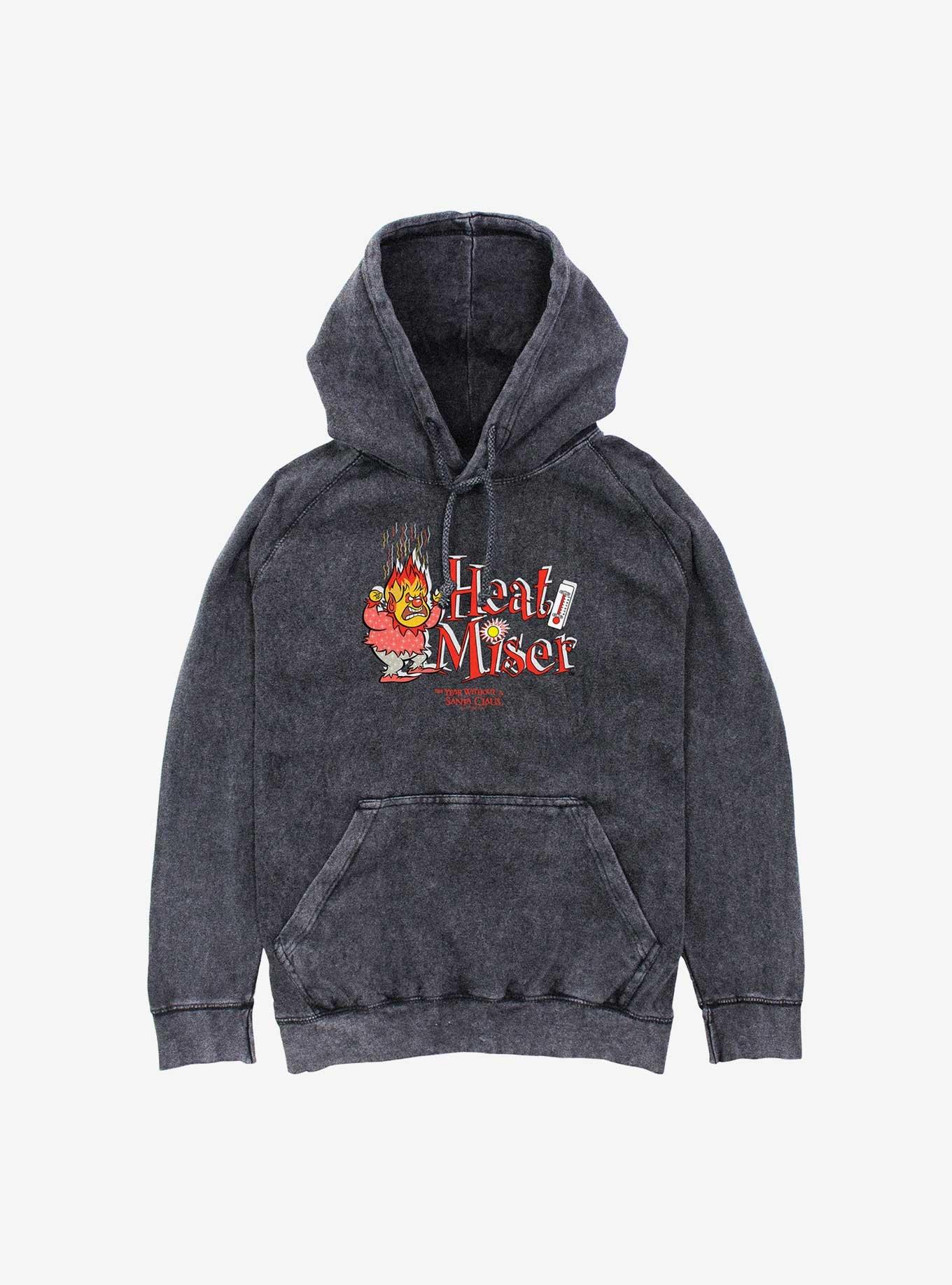 A Year Without A Santa Heat Miser Mineral Wash Hoodie, , hi-res