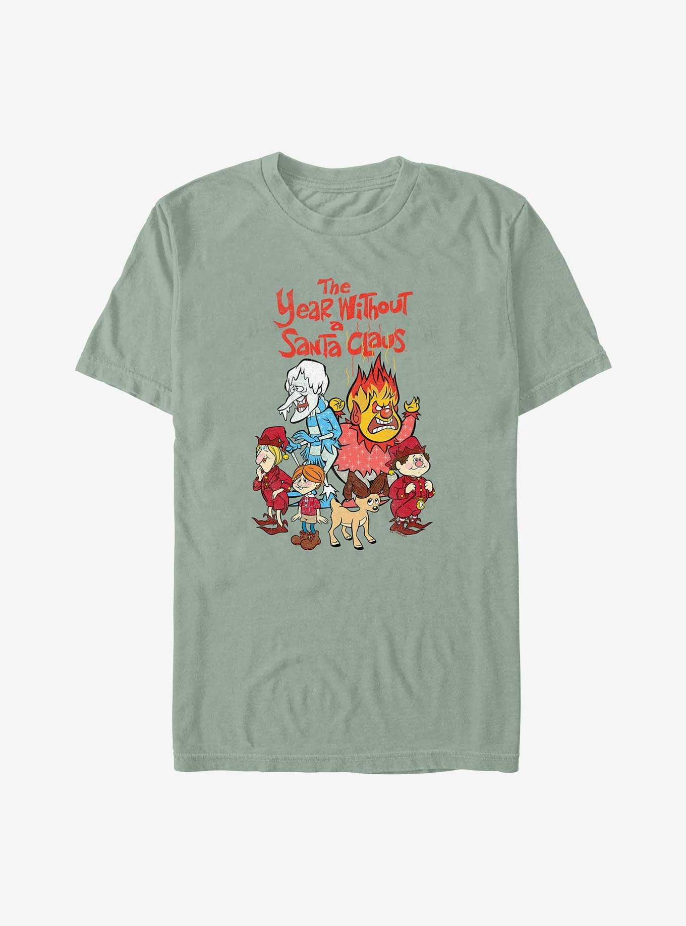 A Year Without A Santa Logo Group Garment Dye T-Shirt, BAY, hi-res