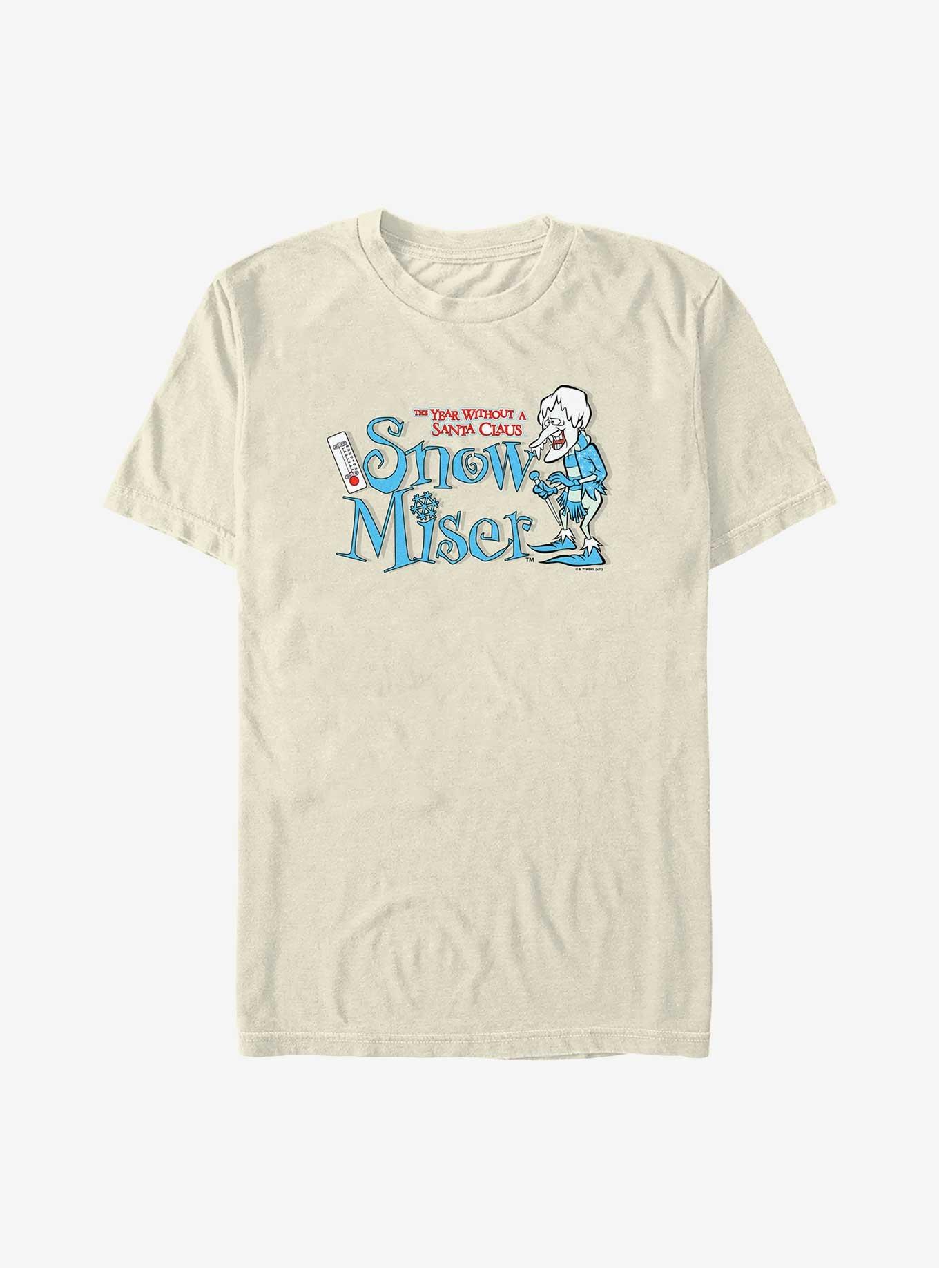 A Year Without A Santa Snow Badge Garment Dye T-Shirt, IVORY, hi-res