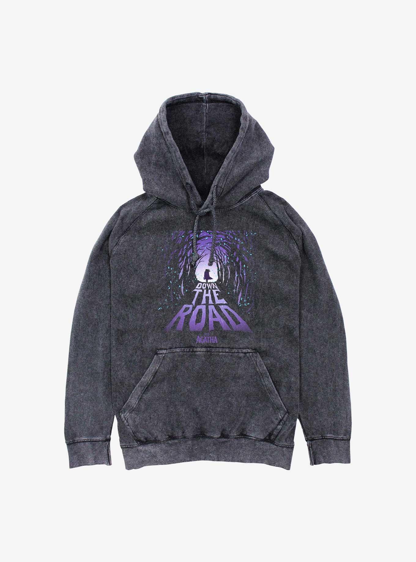 Marvel Agatha Down The Road Mineral Wash Hoodie, BLACK, hi-res