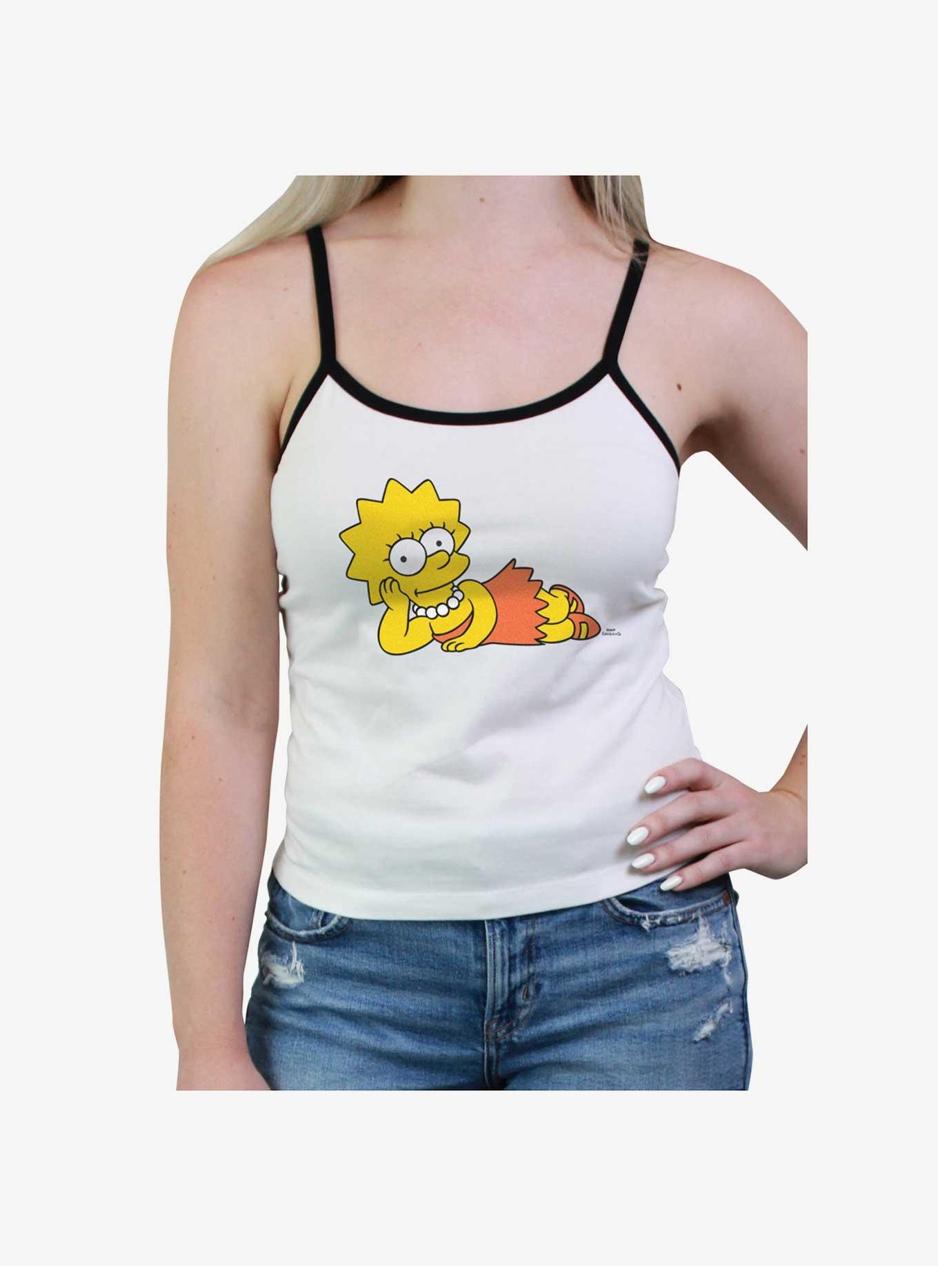 The Simpsons Lisa Laying Down Womens Cami, , hi-res