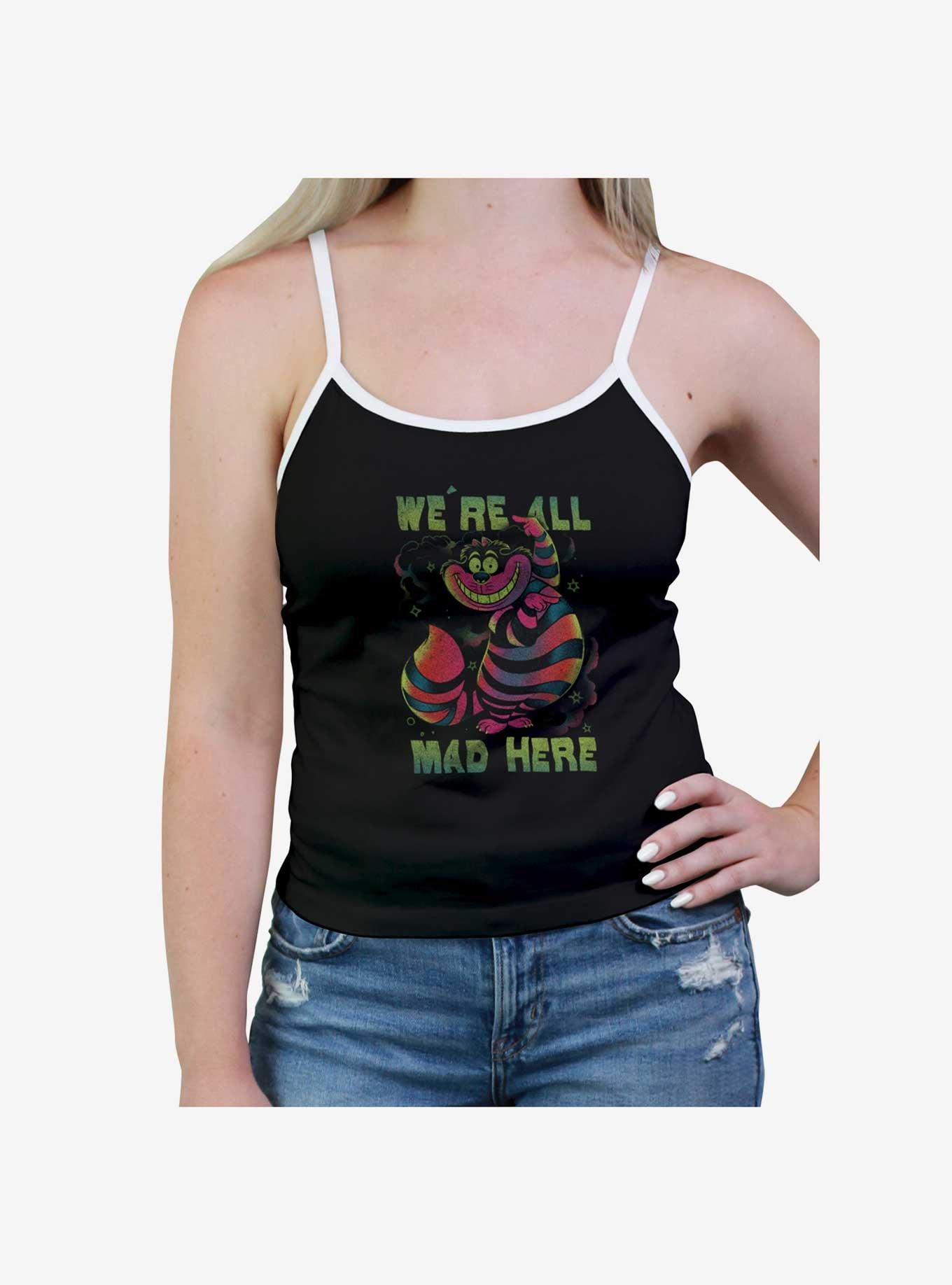 Disney Alice in Wonderland Chesire Cat We're All Mad Womens Cami, , hi-res