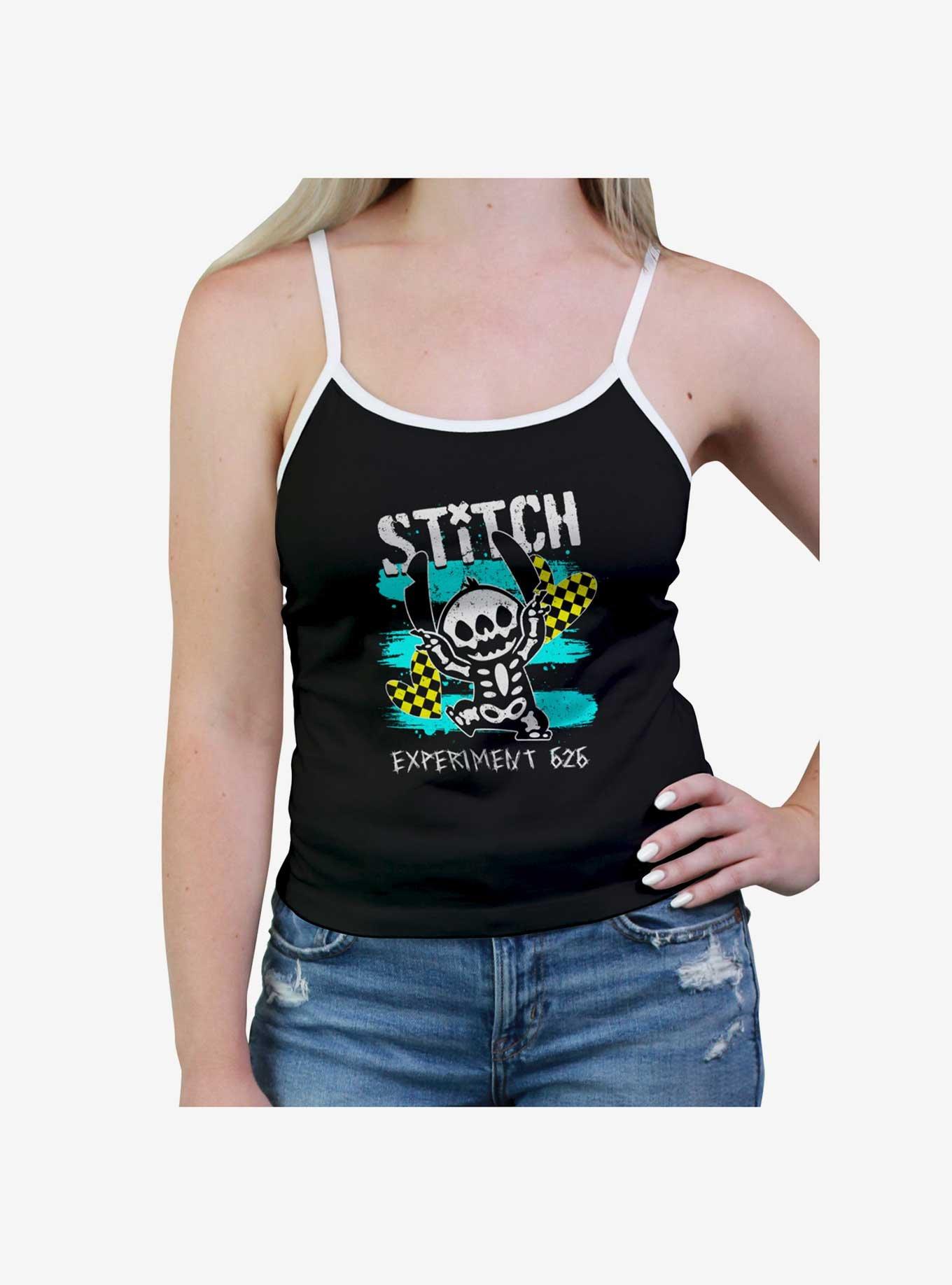 Disney Lilo & Stitch Punk Skeleton Stitch Womens Cami, , hi-res