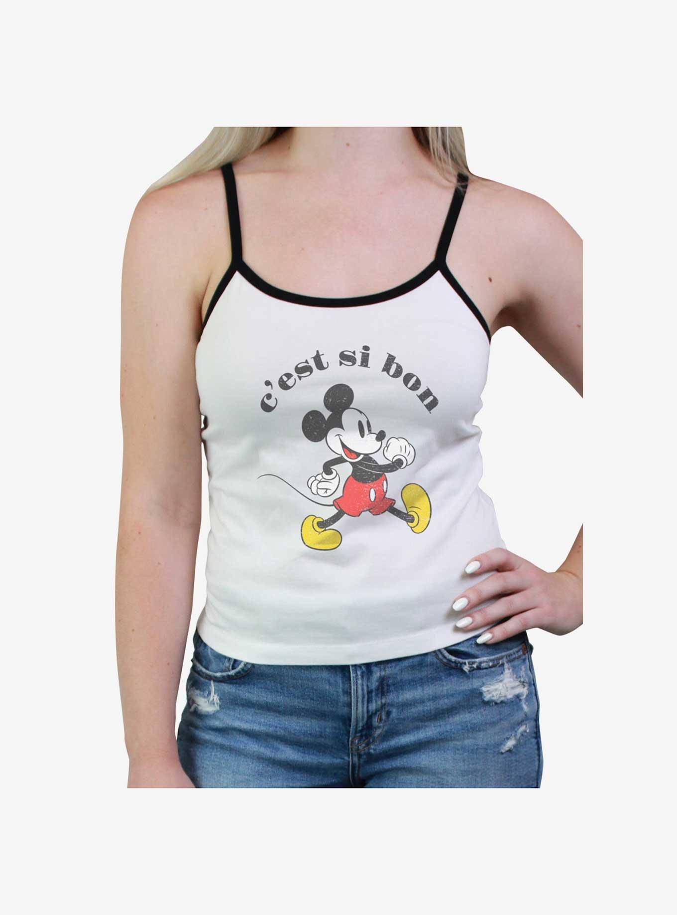 Disney Mickey Mouse Mickey C'est Si Bon Womens Cami, WHITE, hi-res