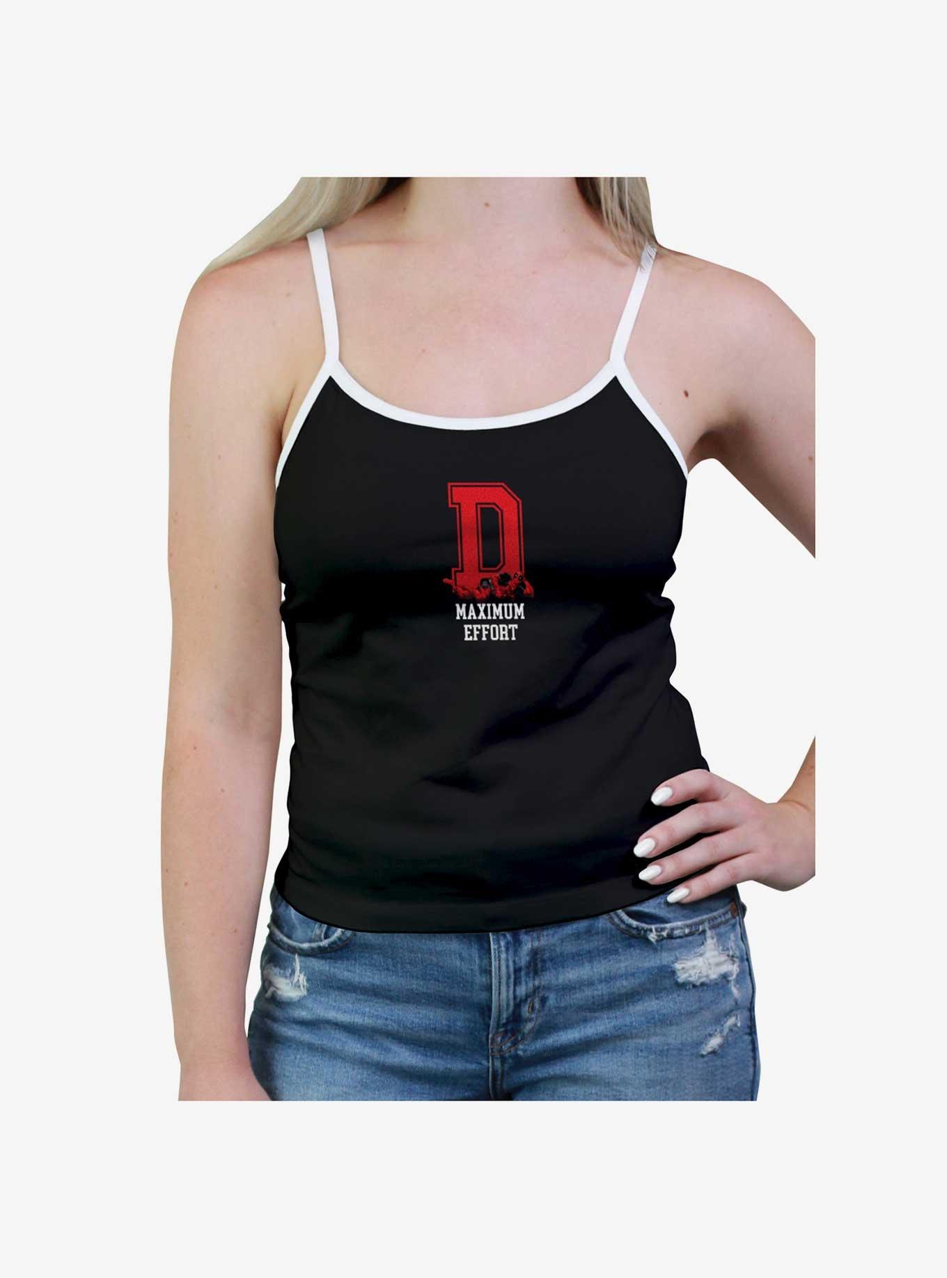 Marvel Deadpool Varsity Letter Maximum Effort Womens Cami, , hi-res