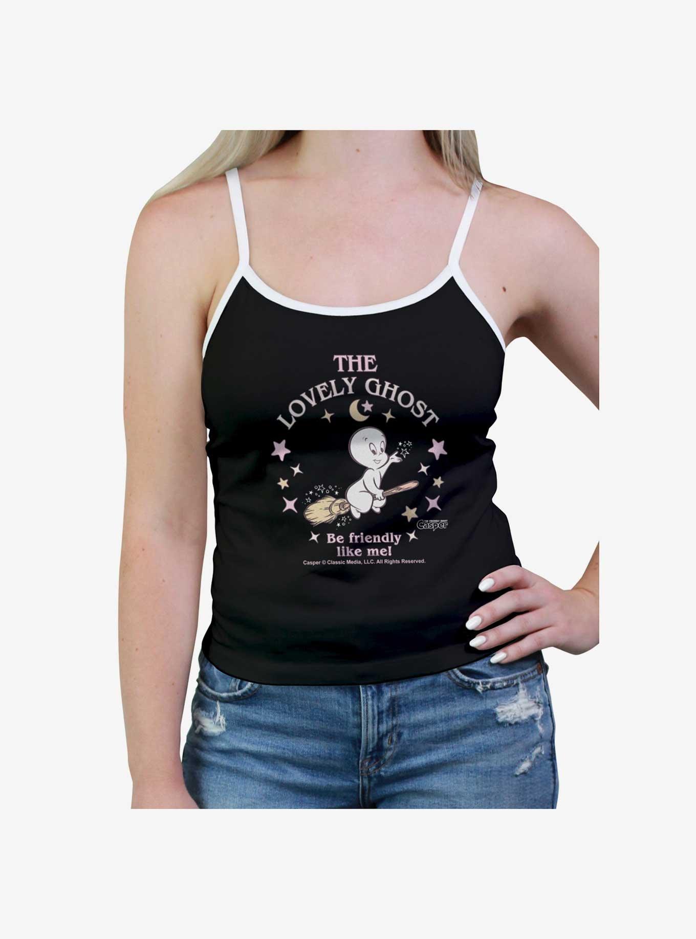 Casper The Friendly Ghost Lovely Ghost Womens Cami, BLACK, hi-res