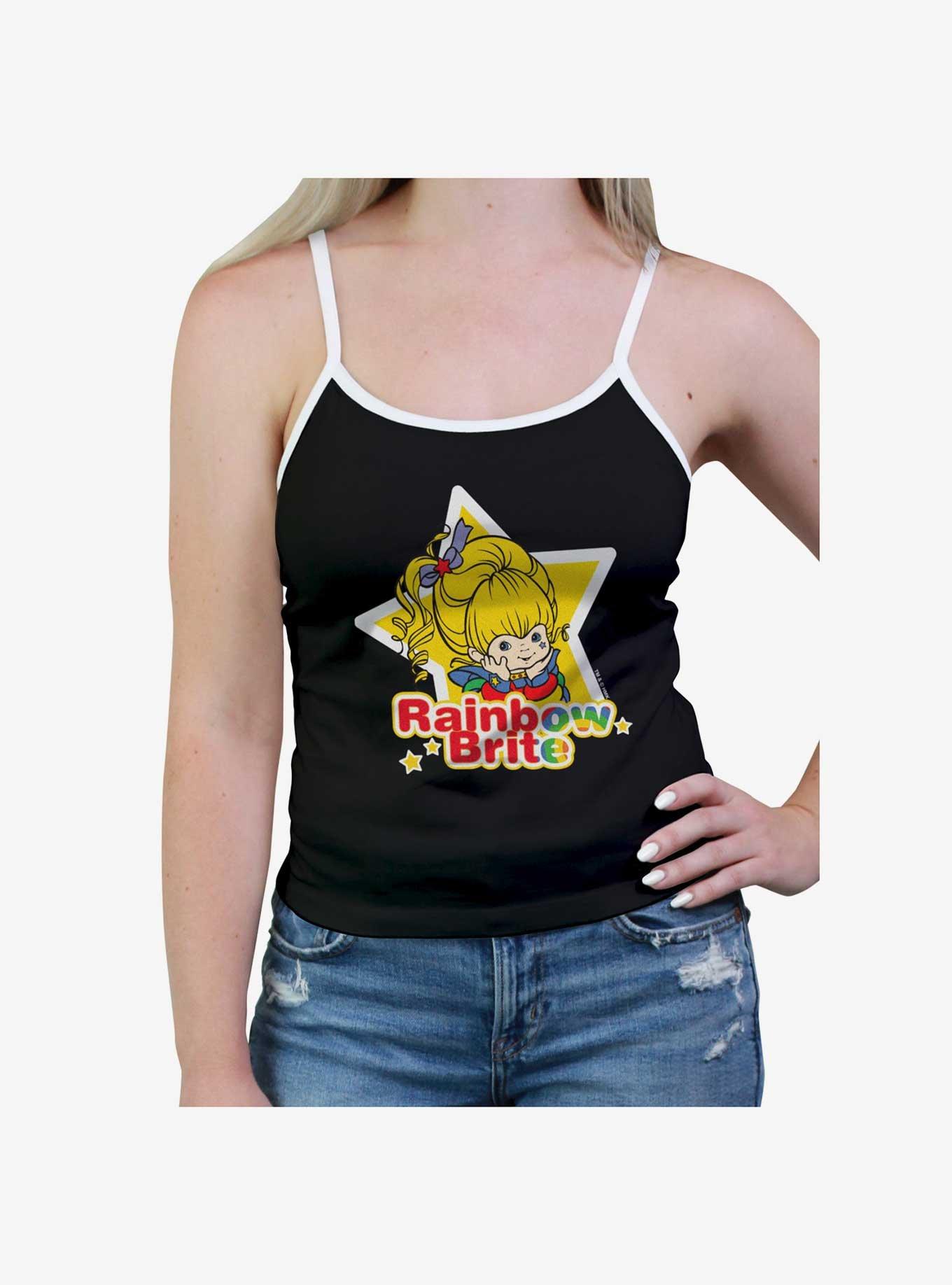 Rainbow Brite Star Womens Cami, BLACK, hi-res
