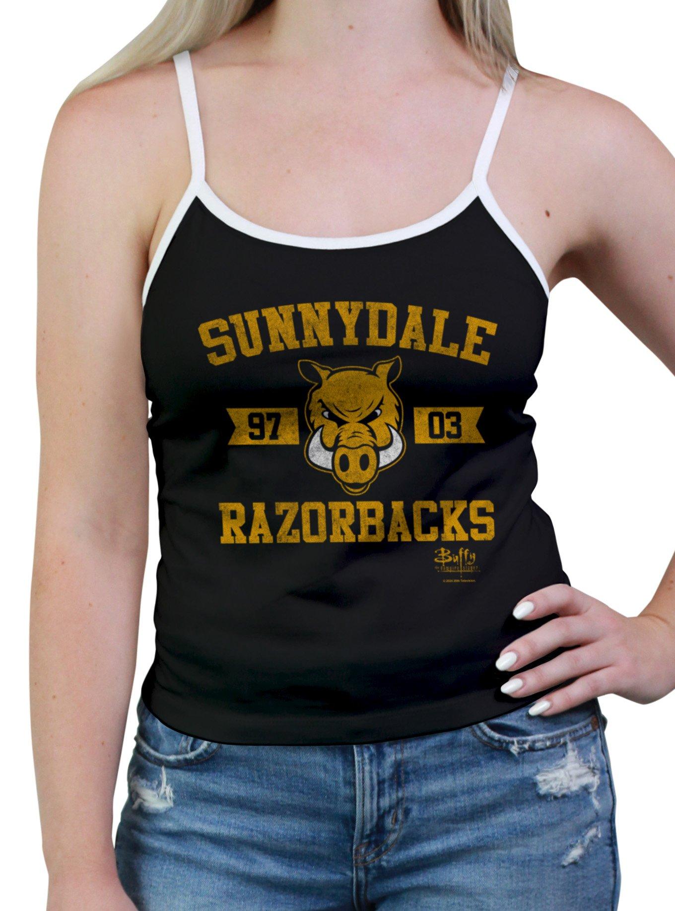 Buffy The Vampire Slayer Sunnydale Razorbacks Womens Cami, BLACK, hi-res