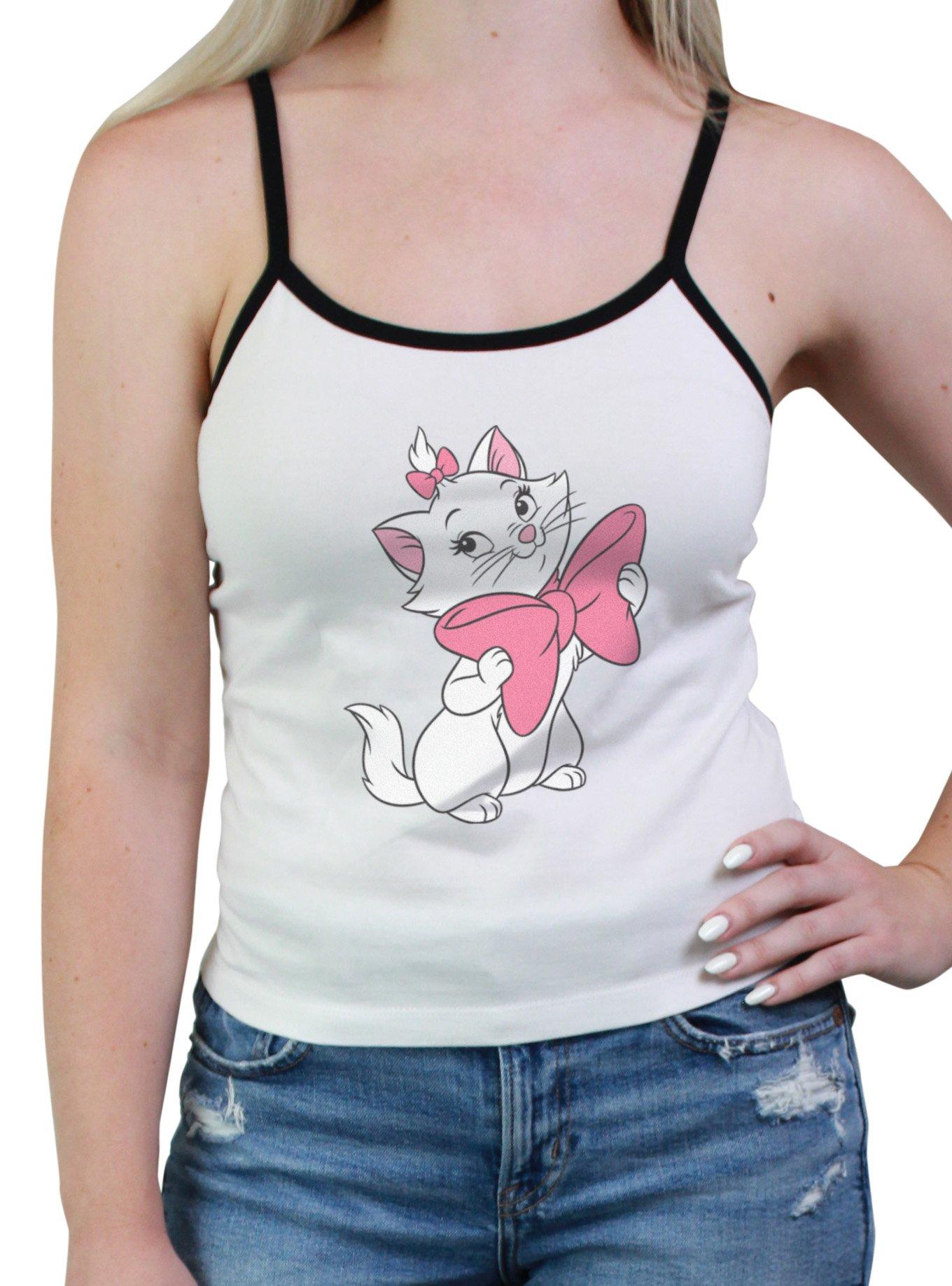 Disney The AristoCats Marie Bow Smile Womens Cami, WHITE, hi-res