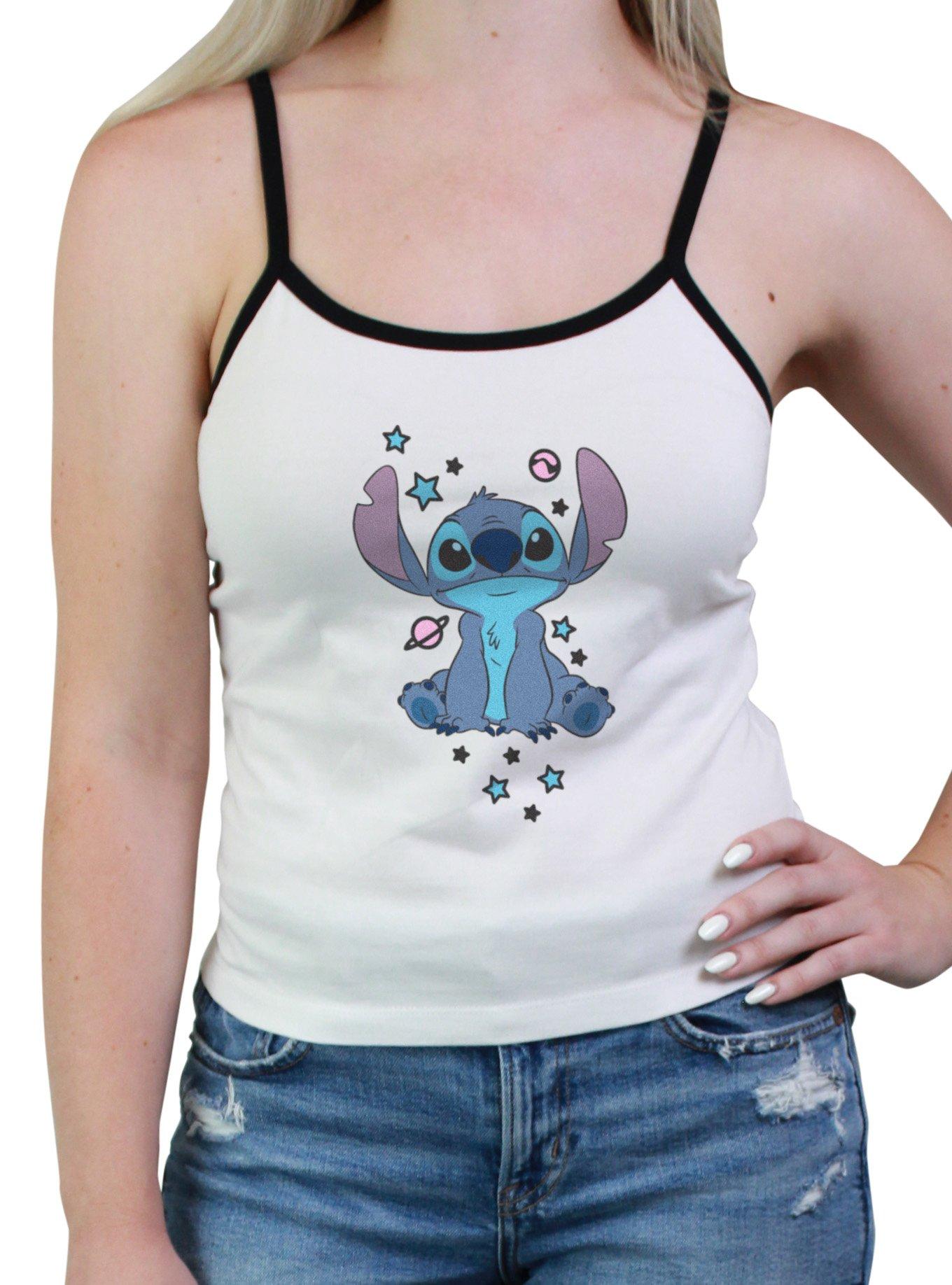Disney Lilo & Stitch Stars And Planets Womens Cami, WHITE, hi-res