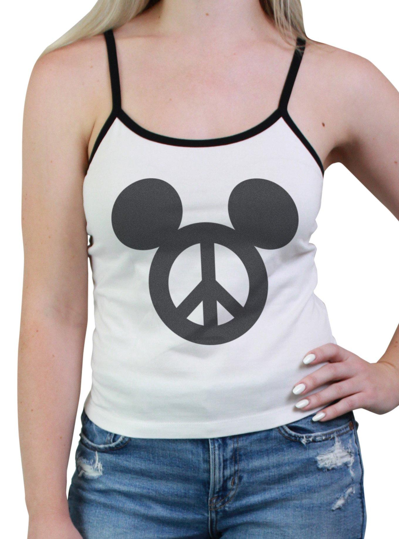 Disney Mickey Mouse Peace Sign Womens Cami, , hi-res