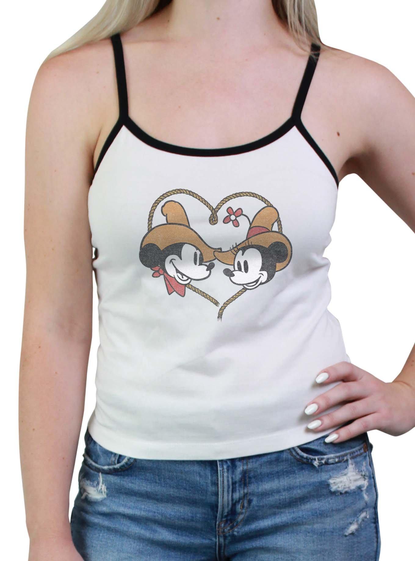 Disney Mickey Mouse Lasso Heart Womens Cami, WHITE, hi-res view 1