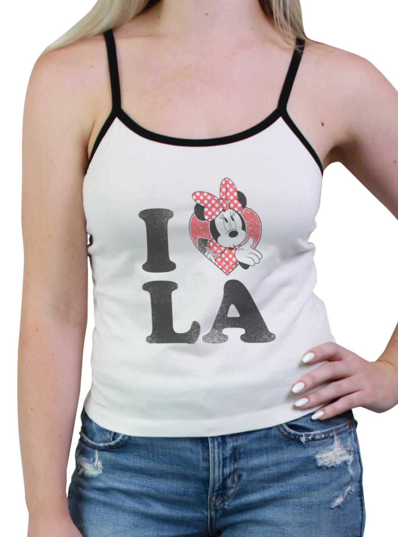 Disney Minnie Mouse I Love LA Womens Cami, WHITE, hi-res
