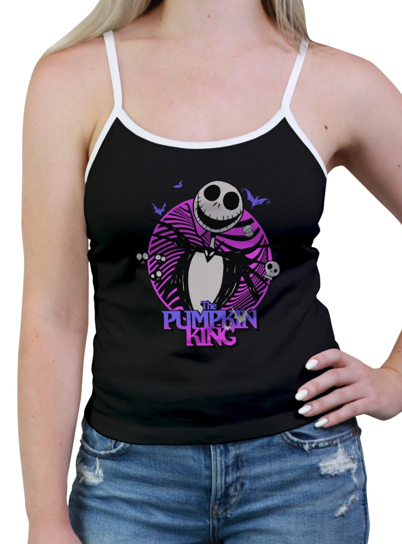 Disney The Nightmare Before Christmas Pumpkin King Womens Cami, BLACK, hi-res