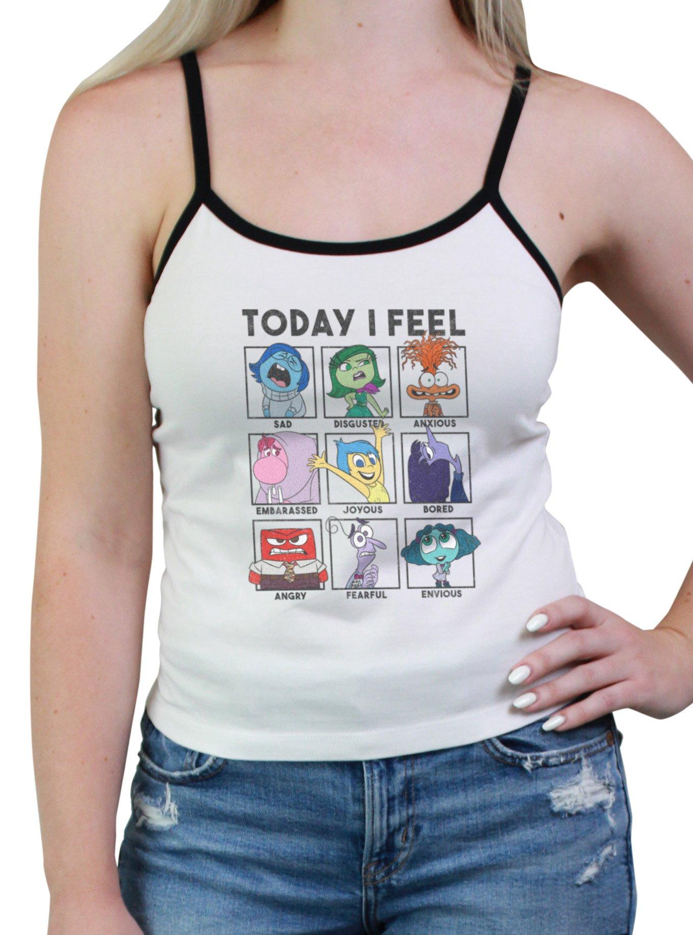 Disney Pixar Inside Out 2 I Feel Womens Cami, WHITE, hi-res