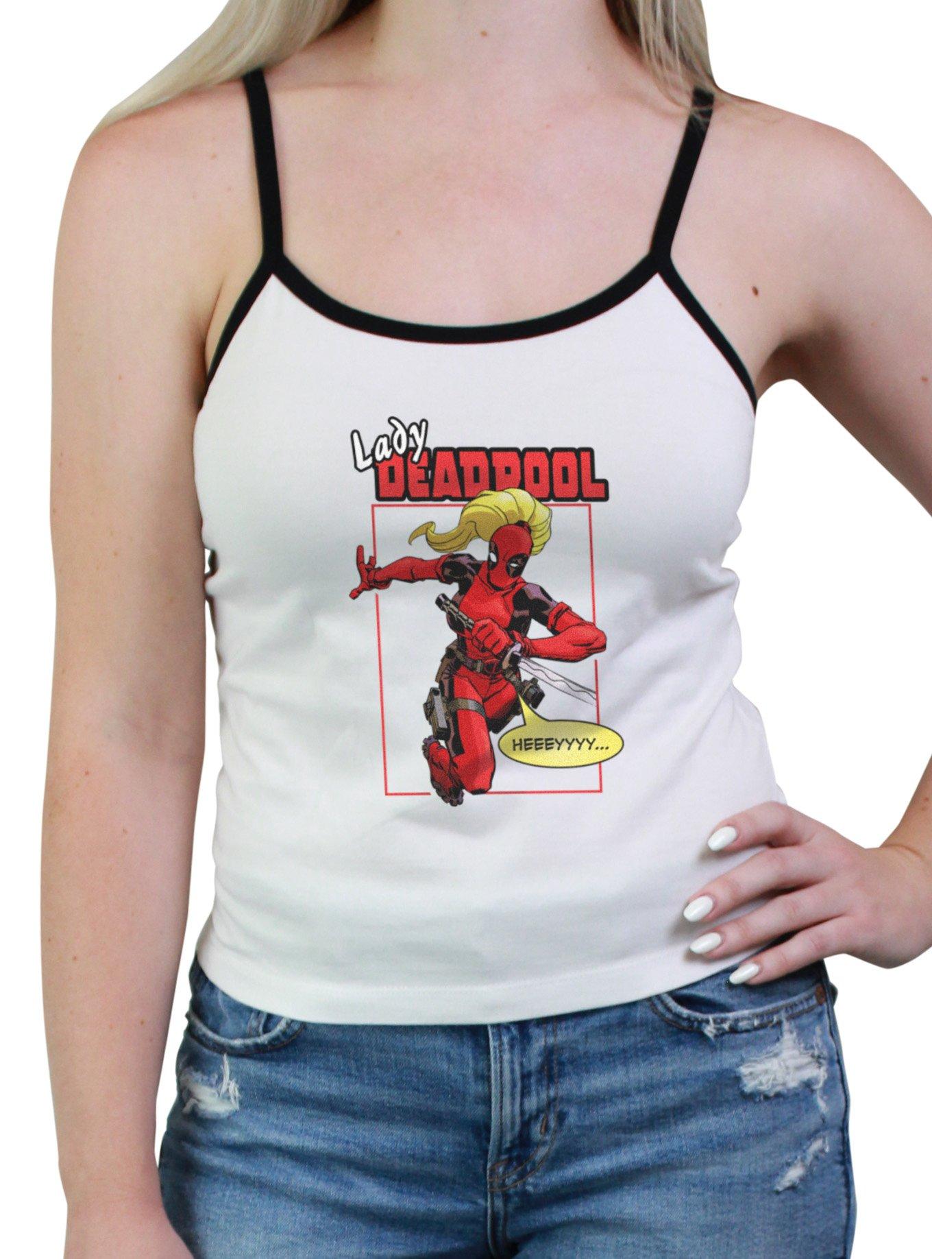 Marvel Deadpool & Wolverine Lady Deadpool Womens Cami, WHITE, hi-res