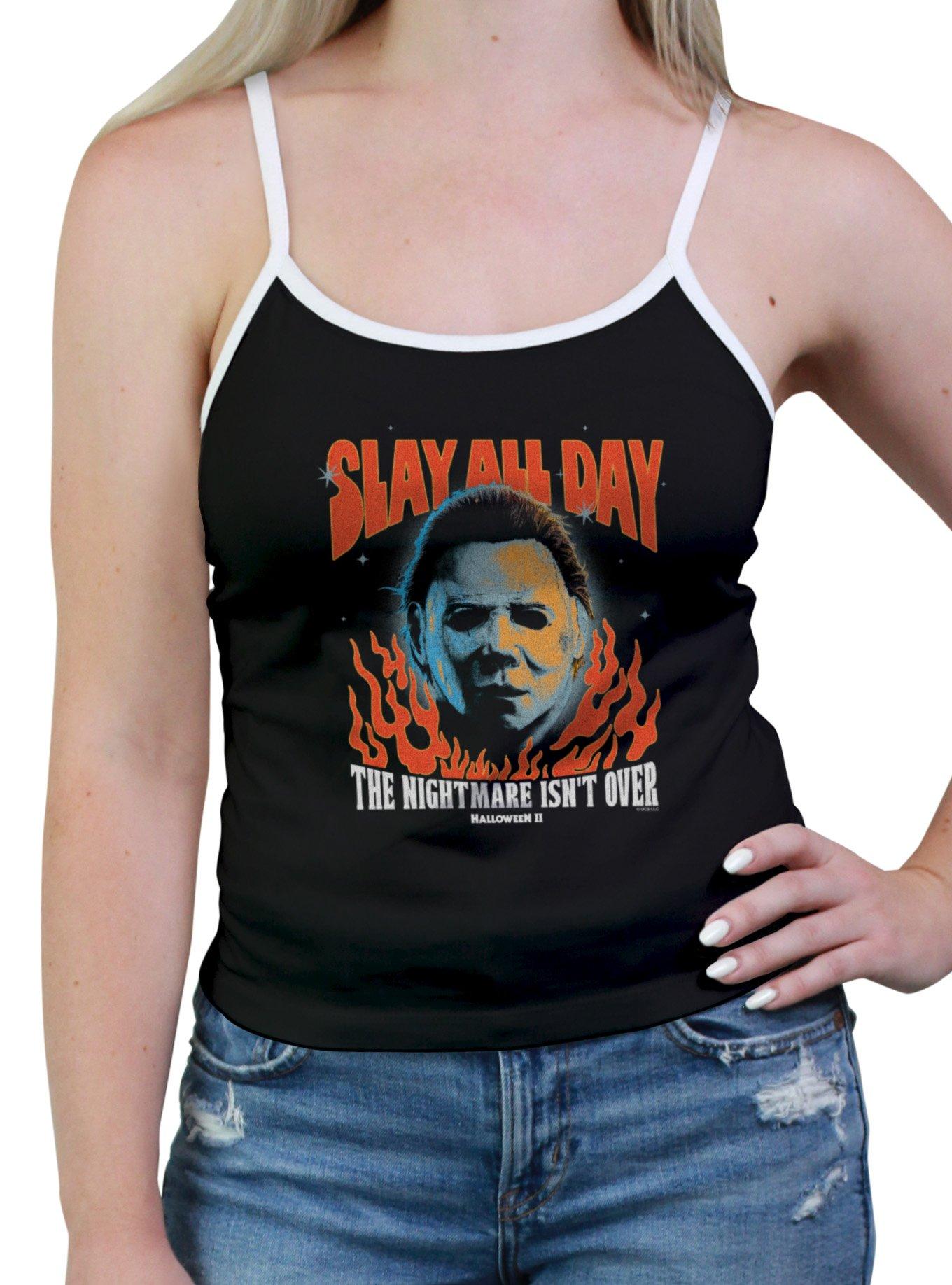 Halloween II Slay All Day Womens Cami, BLACK, hi-res