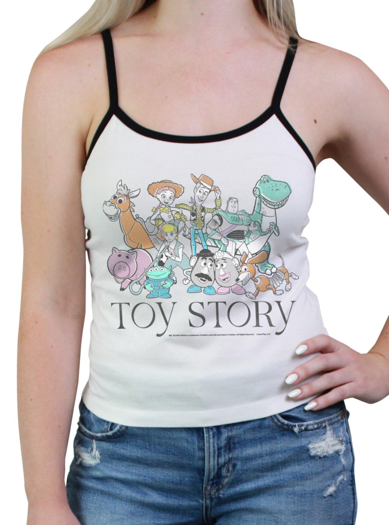 Disney Pixar Toy Story Simple Sketches Womens Cami, WHITE, hi-res
