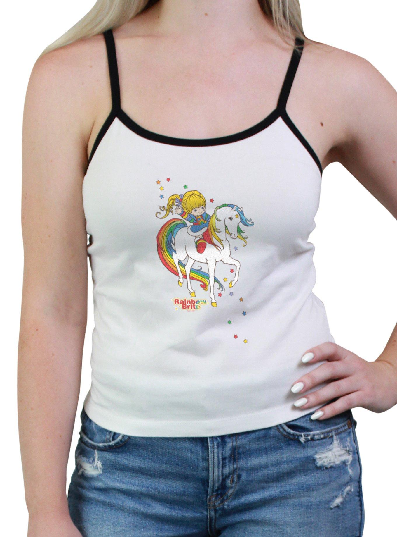 Rainbow Brite Rainbow Brite And Starlite Womens Cami, WHITE, hi-res
