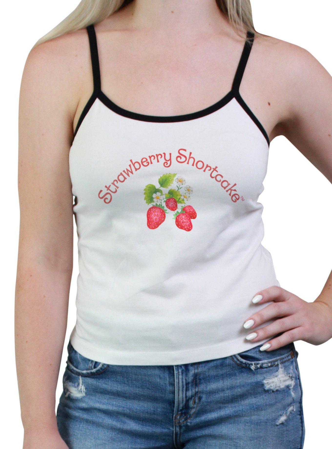 Strawberry Shortcake Logo Simple Womens Cami, WHITE, hi-res