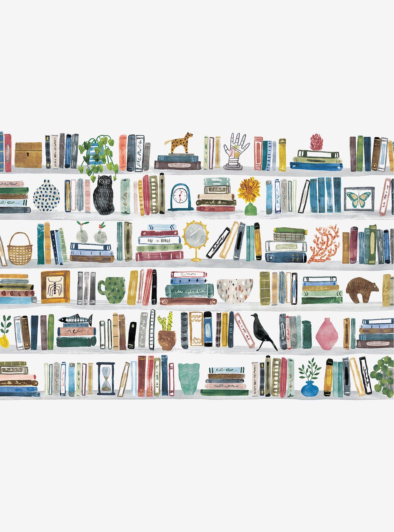 Library Peel & Stick Wall Mural, , hi-res