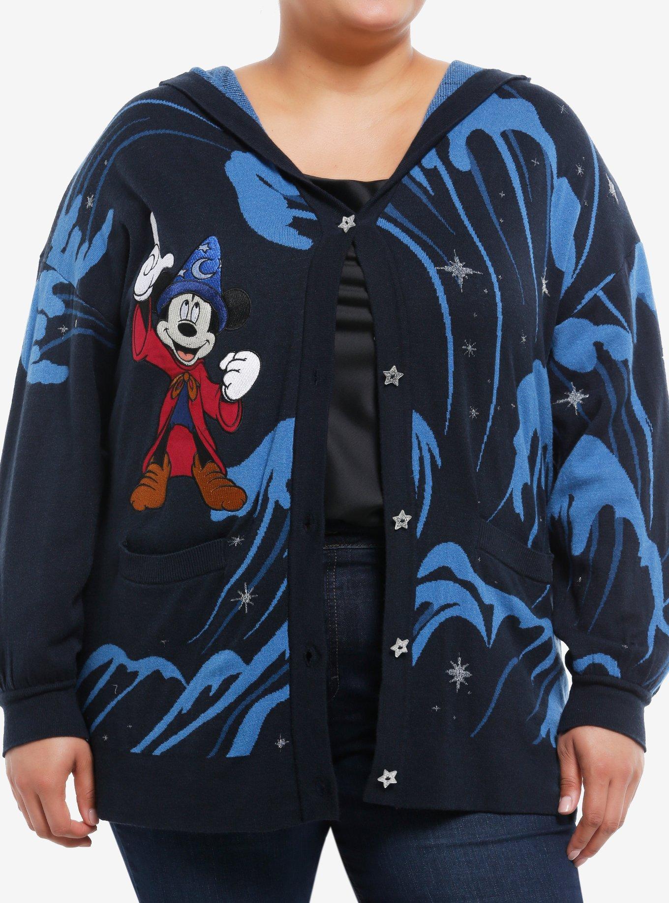 Her Universe Disney Fantasia The Sorcerer's Apprentice Mickey Mouse Girls Cardigan Plus Size, , hi-res