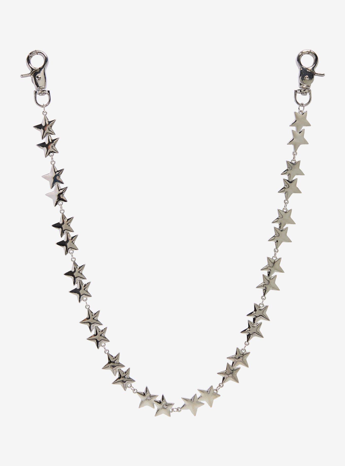 Star Pendants 22 Inch Wallet Chain, , hi-res