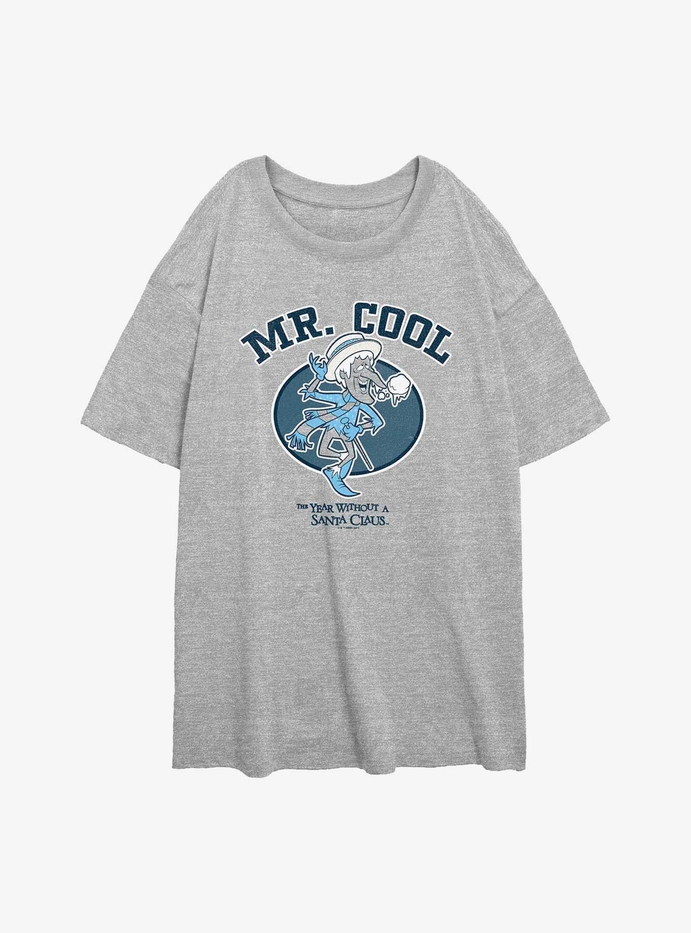 A Year Without A Santa Cool Collegiate Womens Oversized T-Shirt, , hi-res