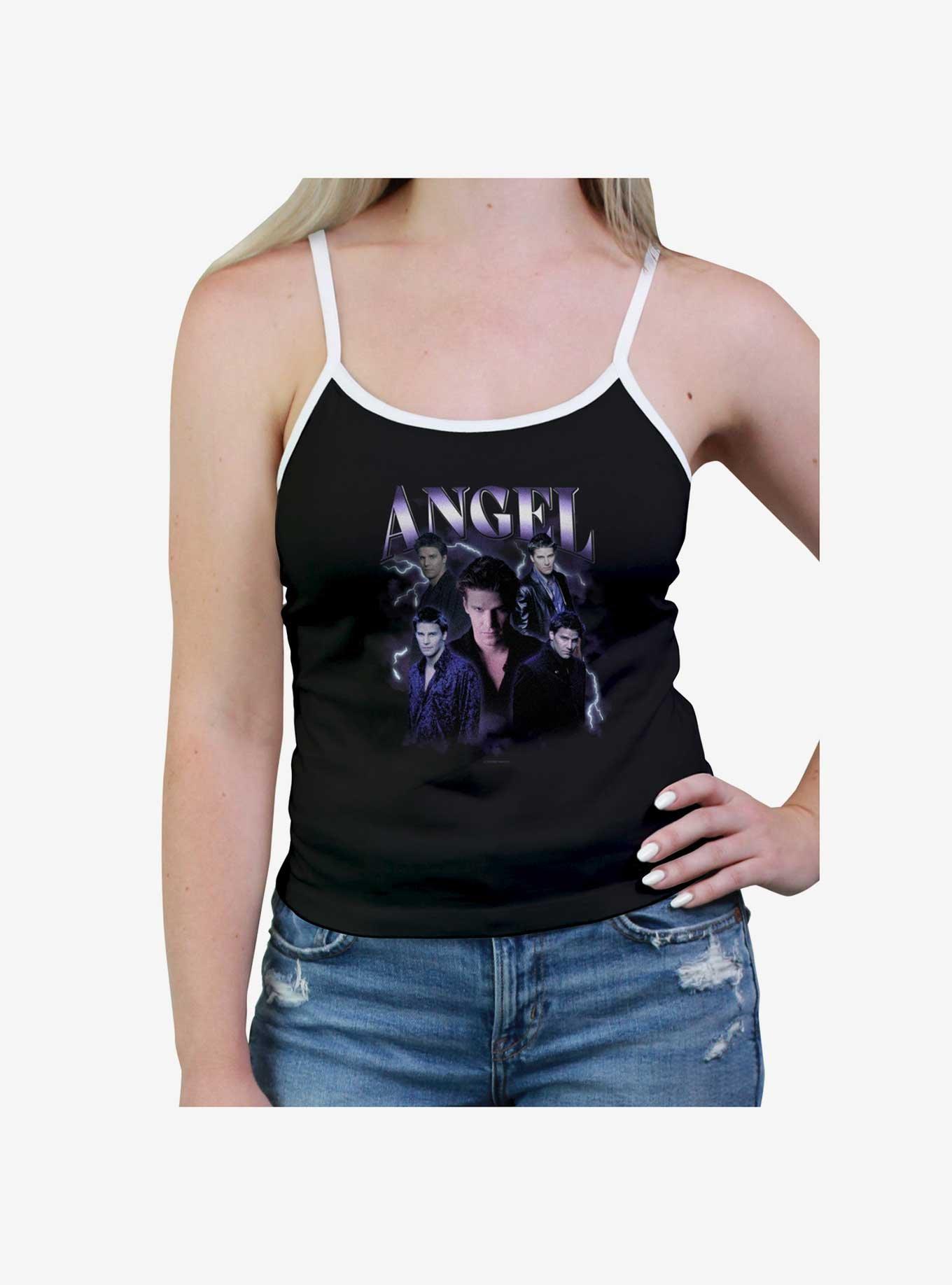 Buffy The Vampire Slayer Angel Collage Girls Cami, BLACK, hi-res