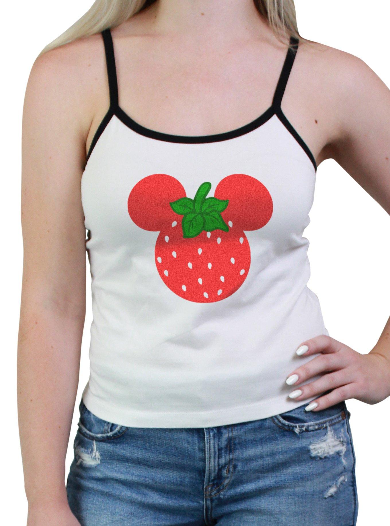Disney Mickey Mouse Strawberry Ears Girls Cami, WHITE, hi-res