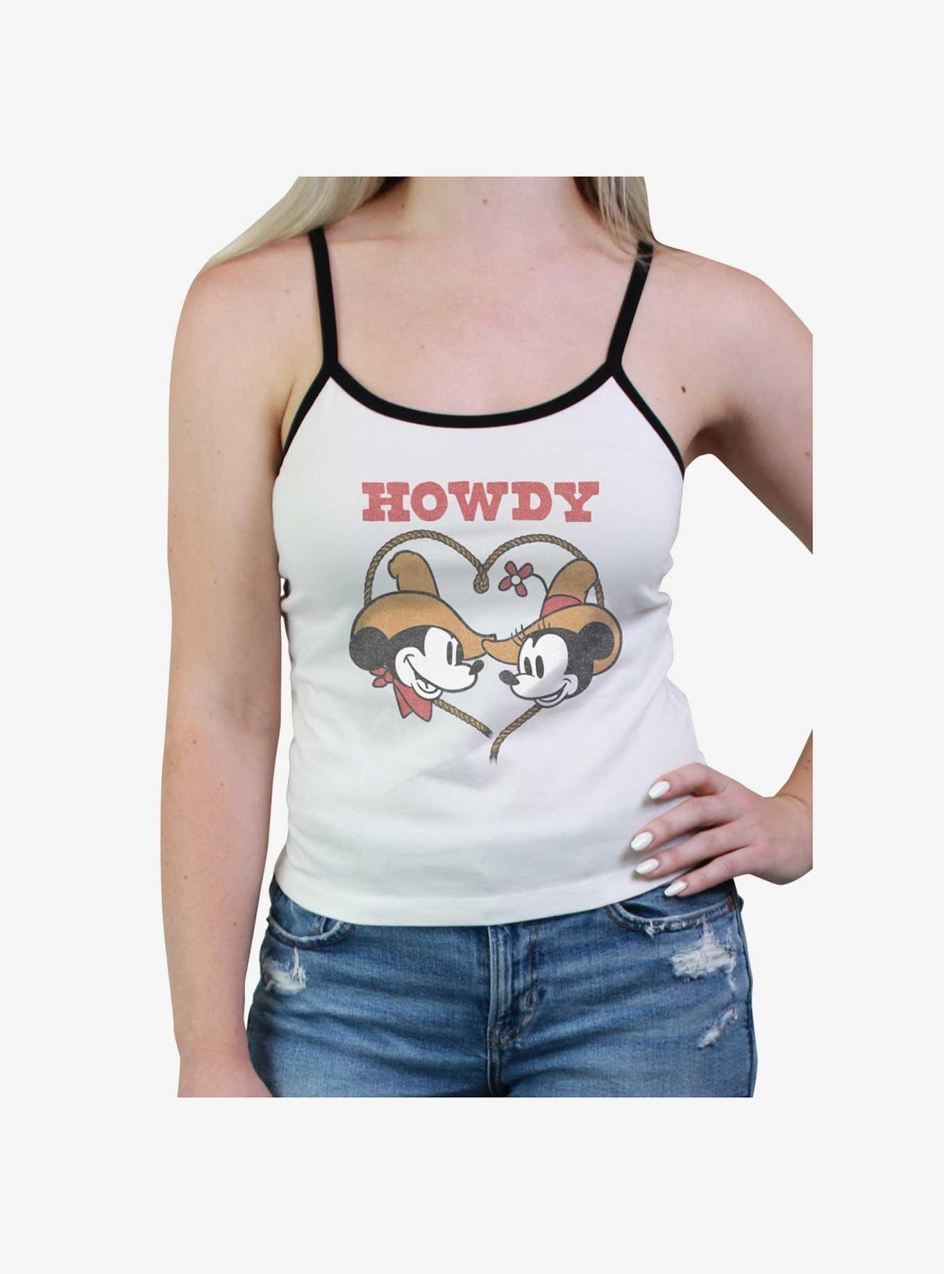 Disney Mickey Mouse Howdy Heart Girls Cami, WHITE, hi-res