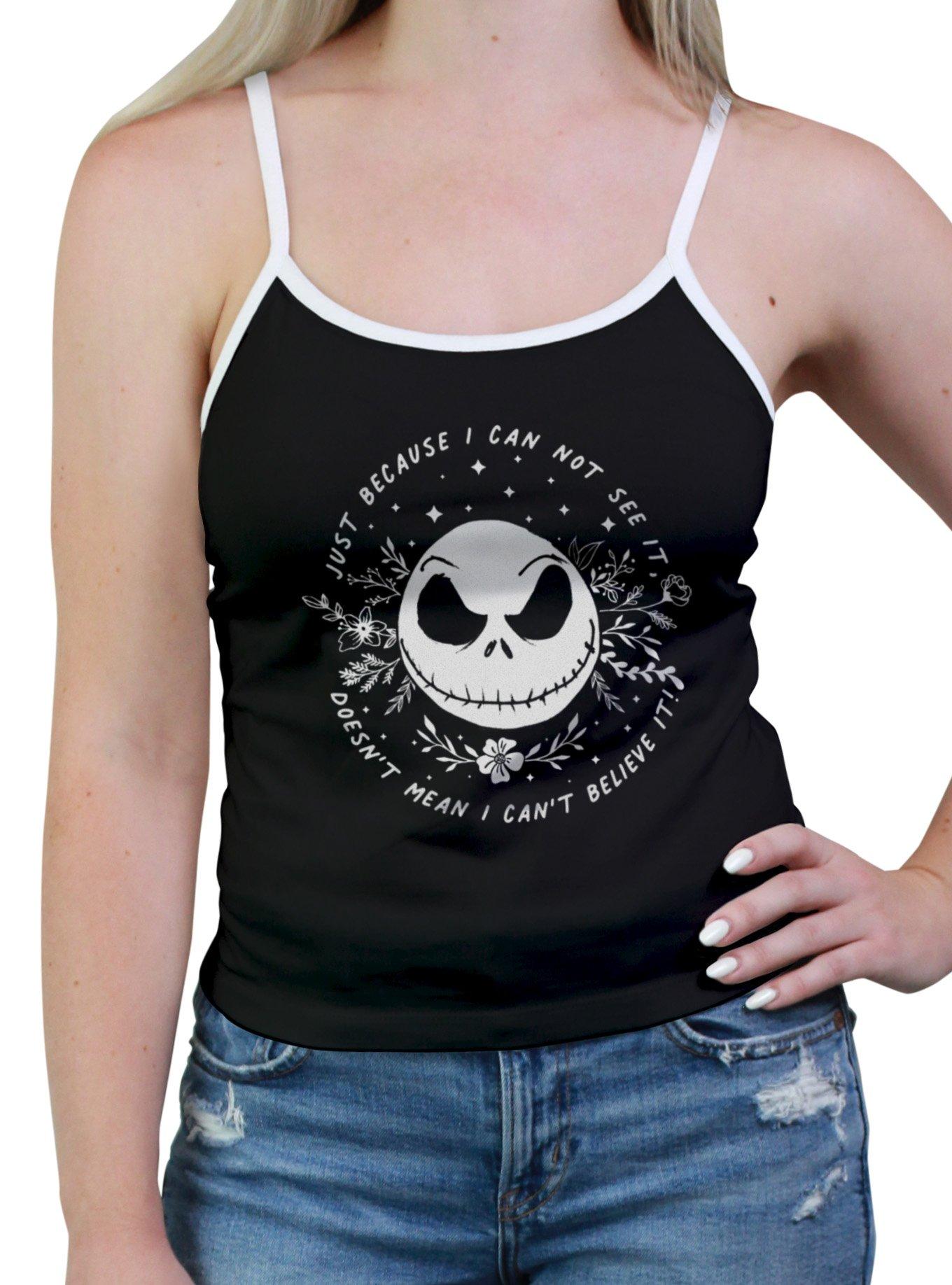 Disney The Nightmare Before Christmas Jack Floral Face Girls Cami