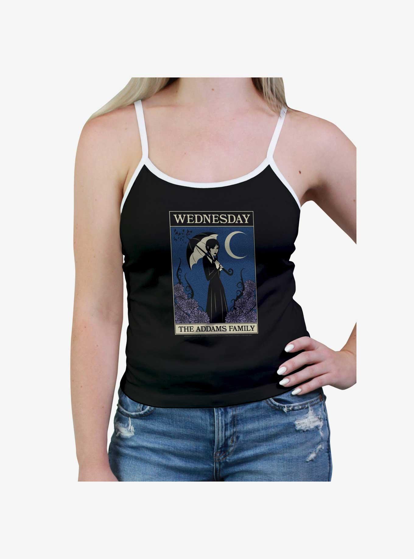 Wednesday Nightshade Tarot Girls Cami, BLACK, hi-res