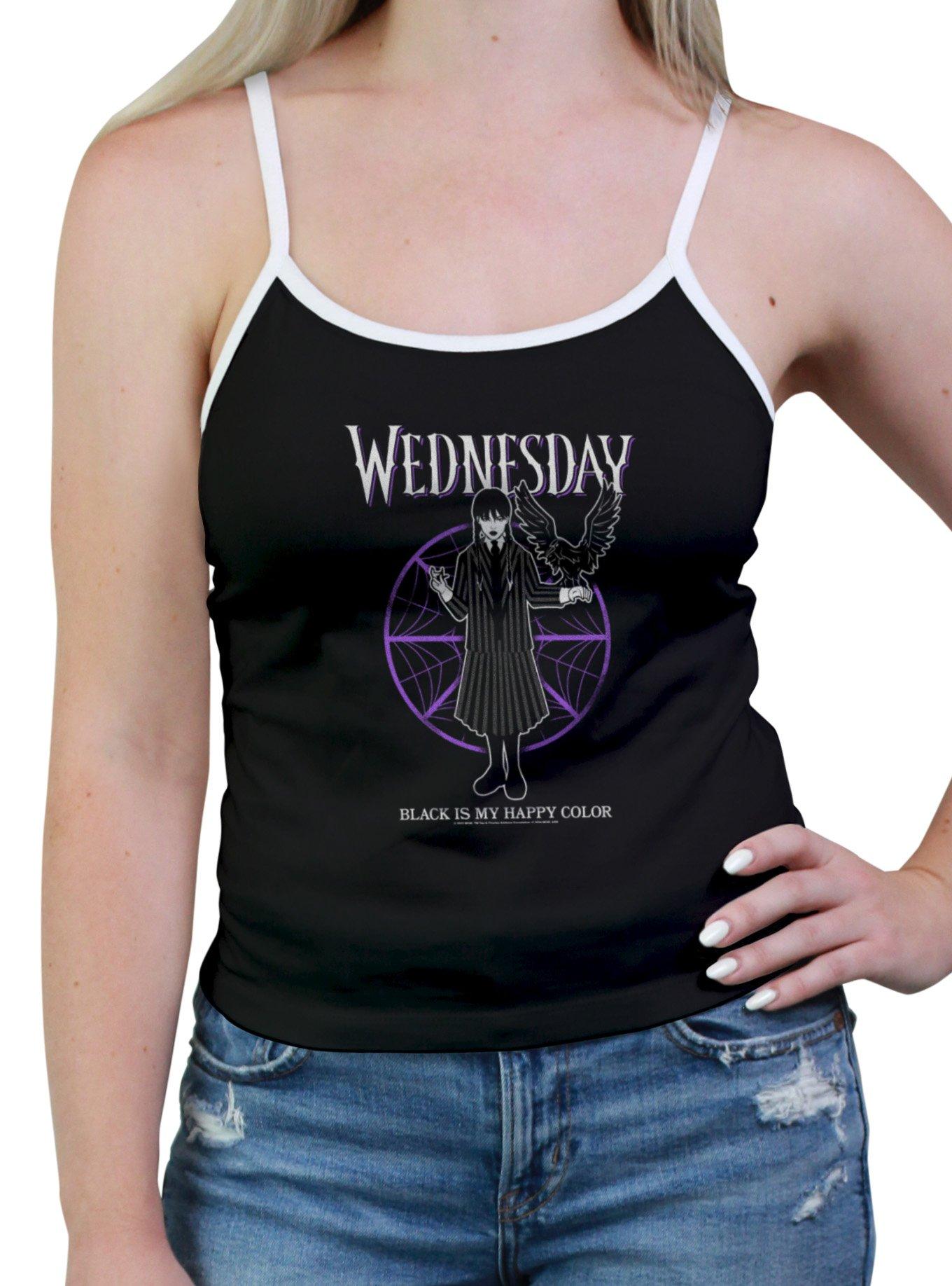 Wednesday Web Black Is My Happy Color Girls Cami, , hi-res