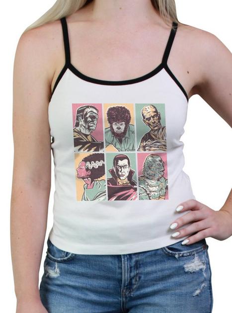 Universal Monsters Collage Girls Cami - WHITE | Hot Topic
