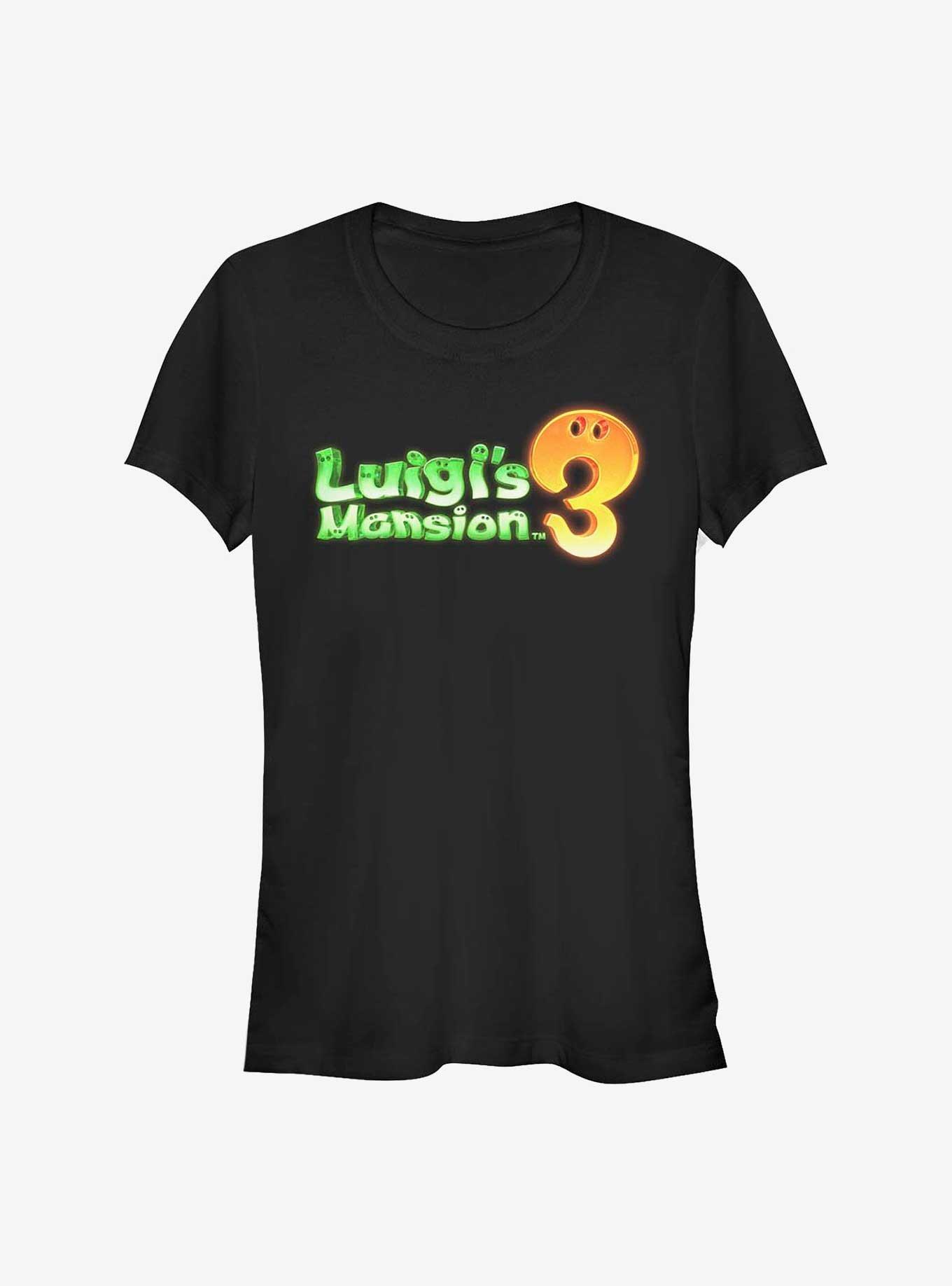 Nintendo Luigi's Mansion 3 Color Glow Girls T-Shirt, BLACK, hi-res