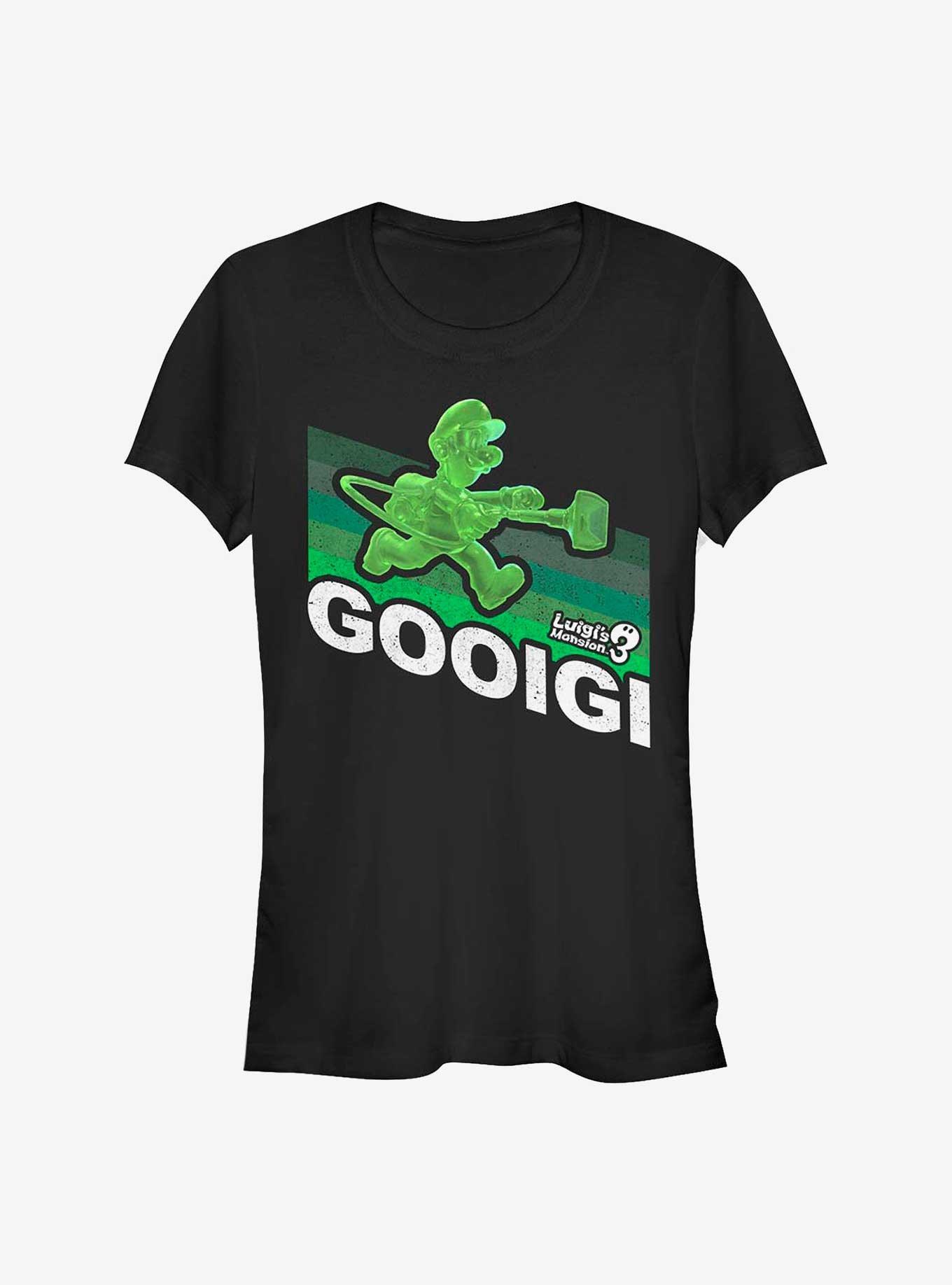 Nintendo Luigi's Mansion 3 Gooigi Retro Girls T-Shirt, BLACK, hi-res