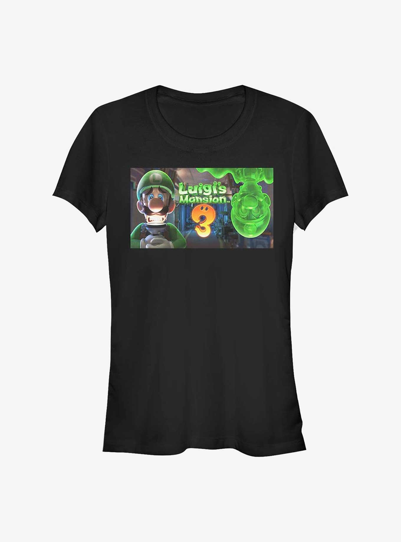 Nintendo Luigi's Mansion 3 Banner Girls T-Shirt, BLACK, hi-res