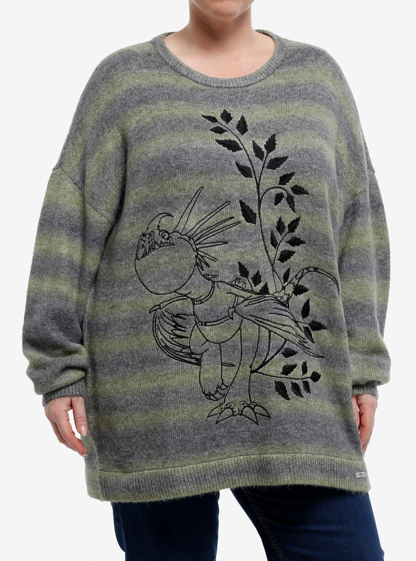 Her Universe How To Train Your Dragon Stormfly Stripe Oversized Sweater Plus Size, , hi-res