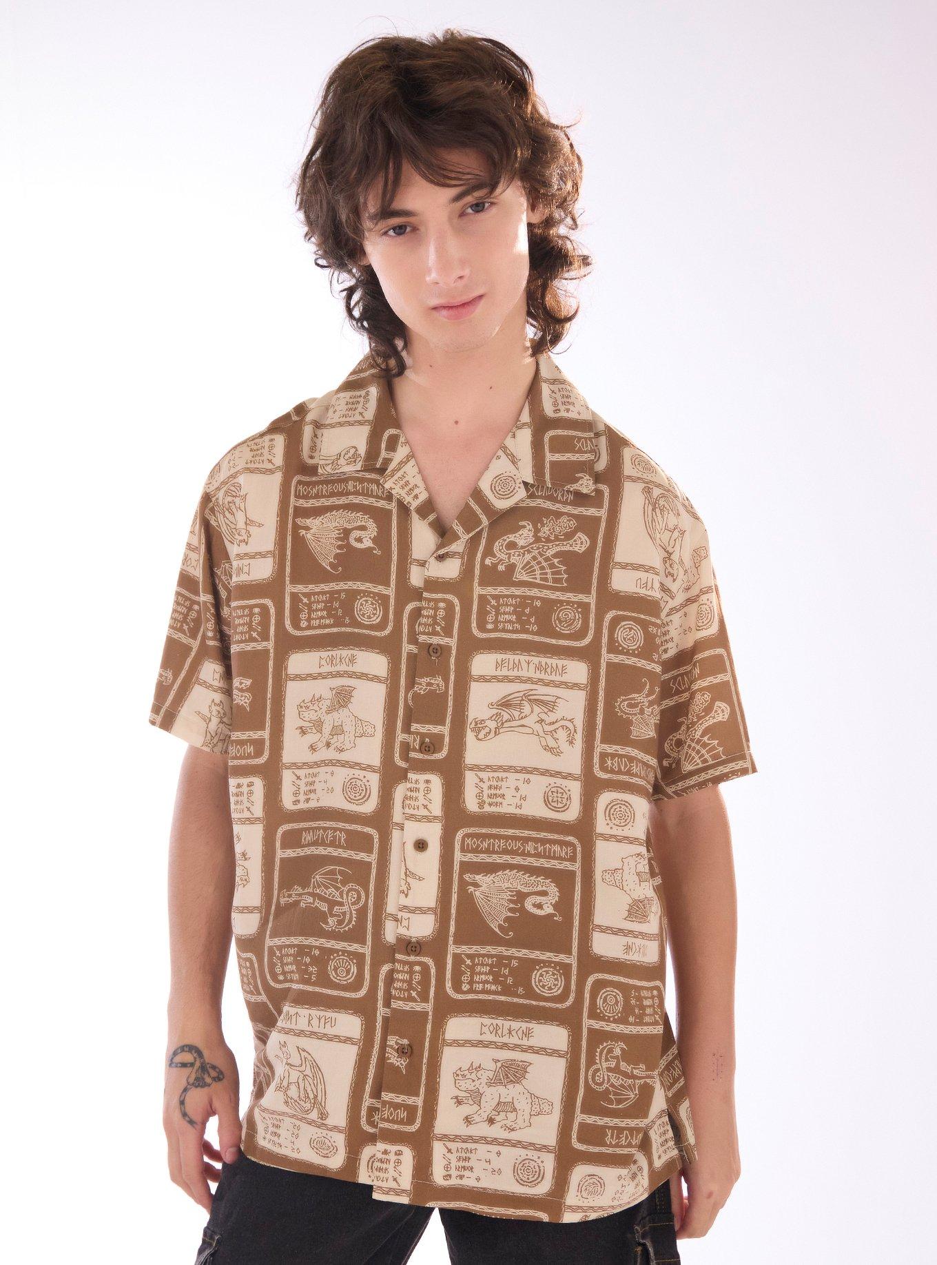 Our Universe How To Train Your Dragon Stat Cards Woven Button-Up, , hi-res