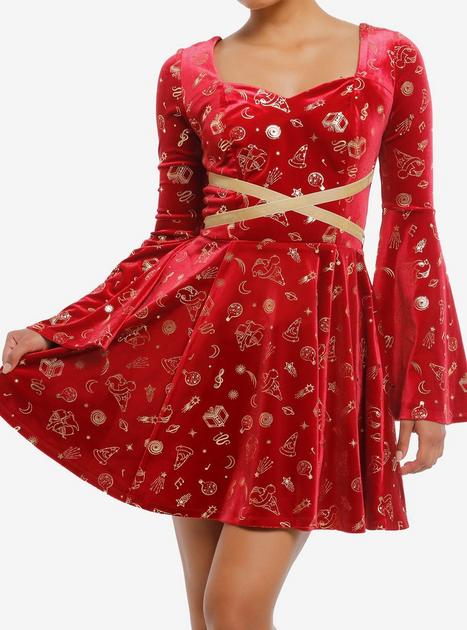 sachin and babi light blue dress Her Universe Disney Fantasia The Sorcerer's Apprentice Mickey Mouse Dress
