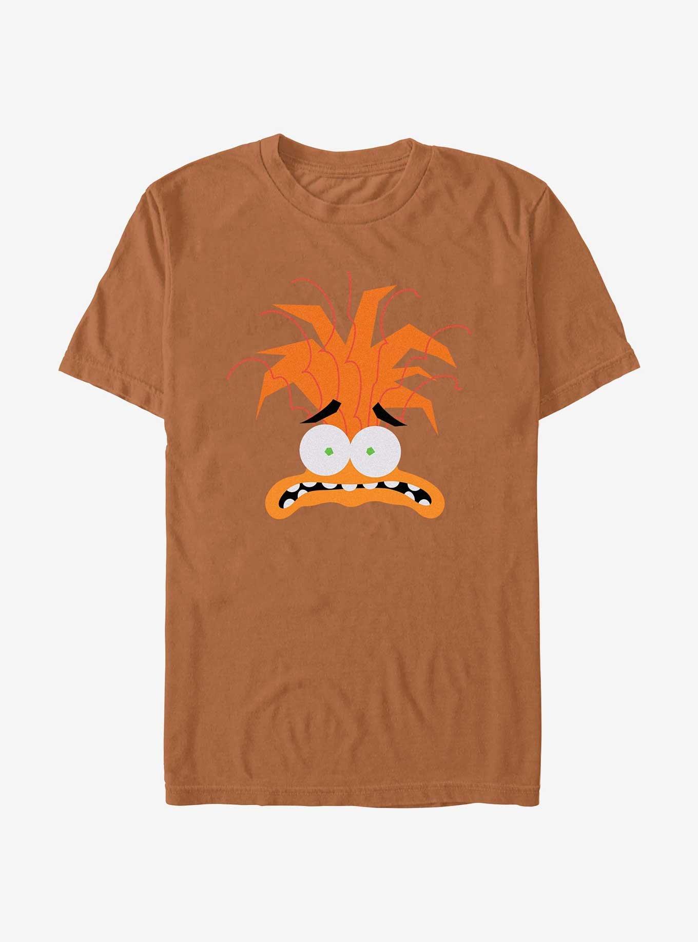 COMFORTCOLORS Disney Pixar Inside Out 2 Anxiety Head Garment Dye T-Shirt